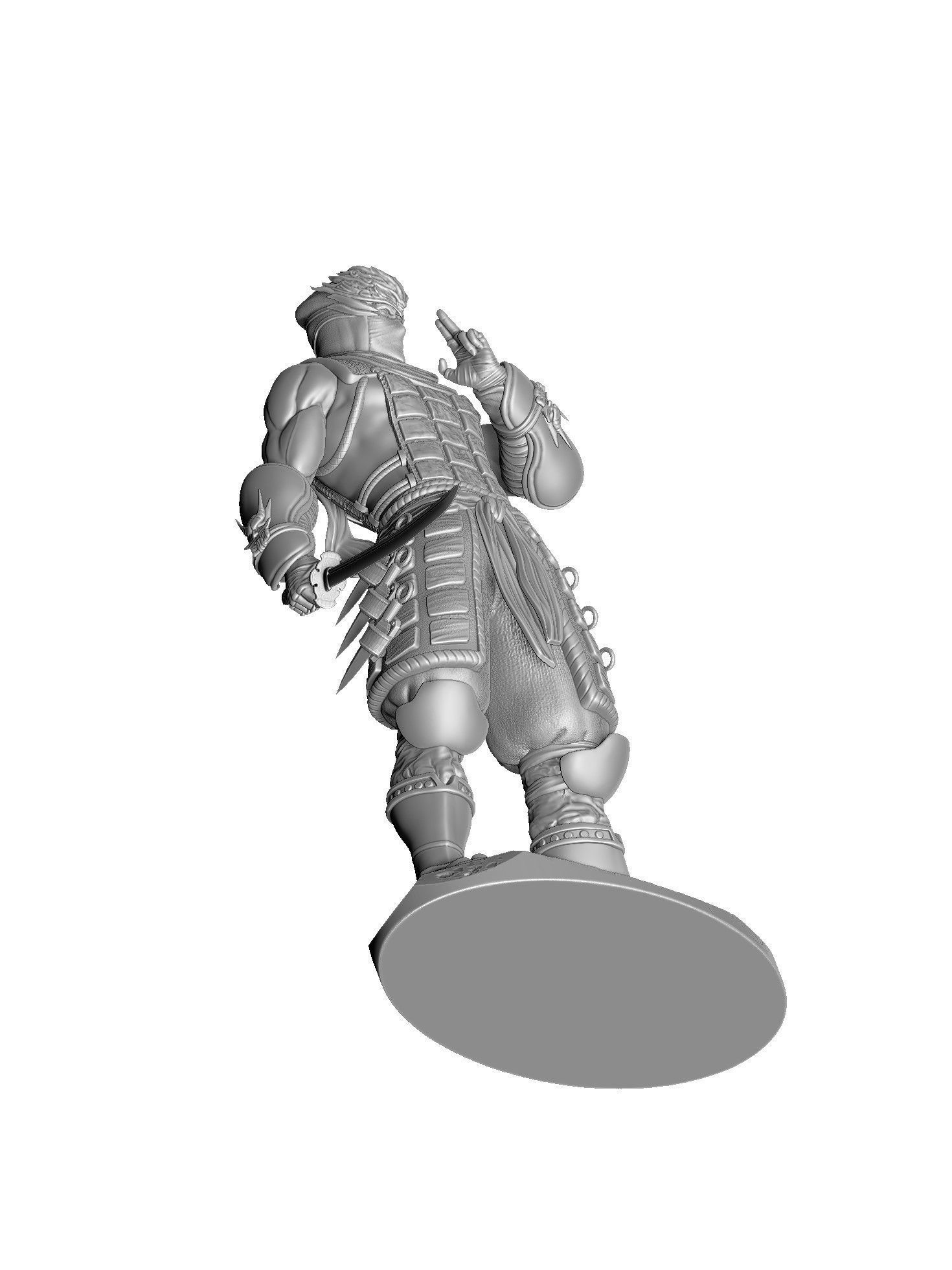 RYU HAYABUSA Ninja Gaiden with a sword 2 options for 3D printing 3D print model_33