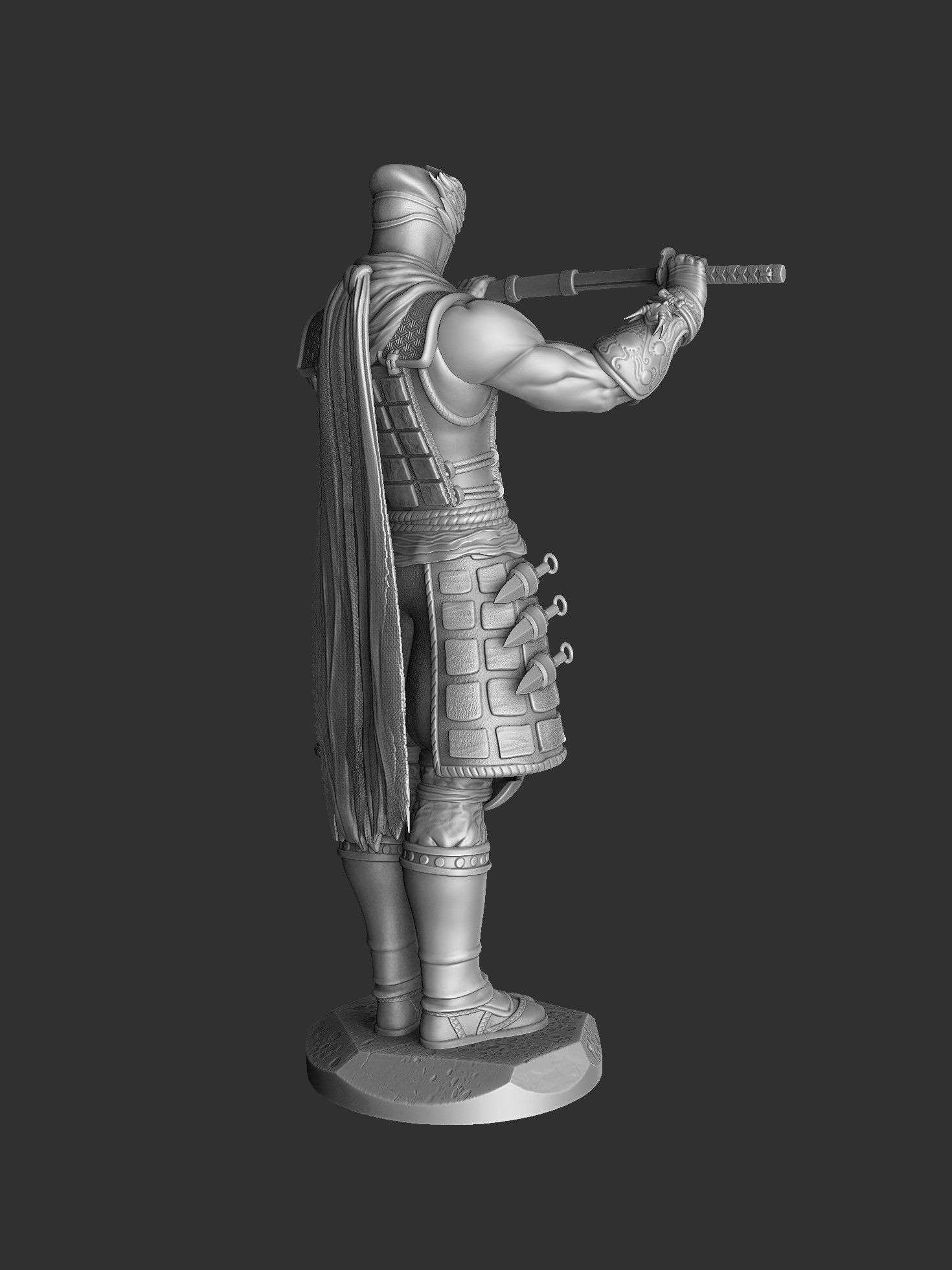 RYU HAYABUSA Ninja Gaiden with a sword 2 options for 3D printing 3D print model_60