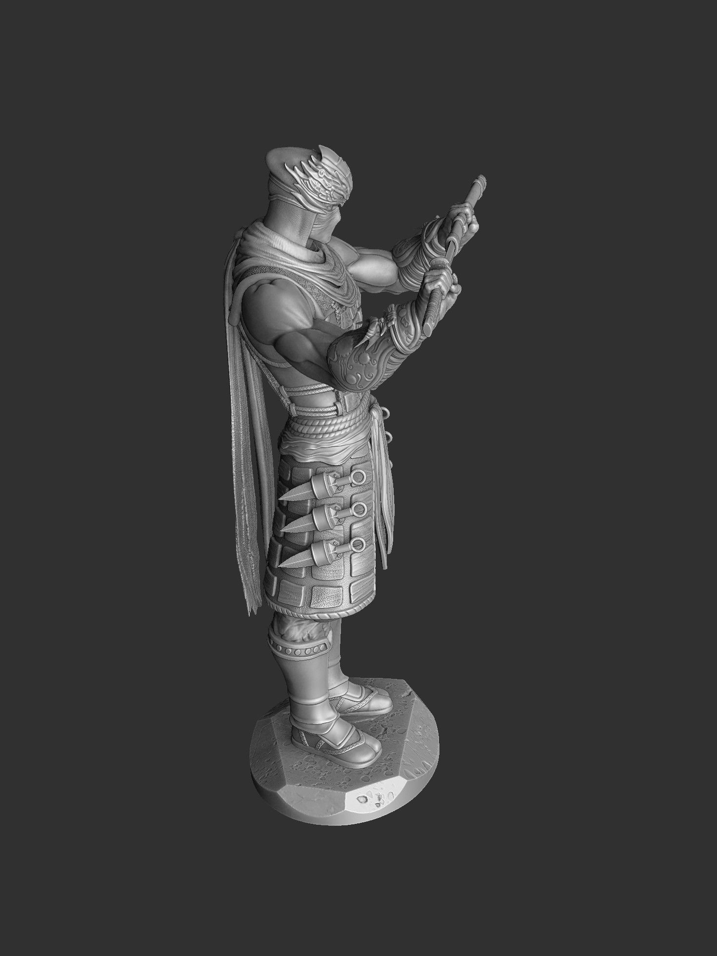 RYU HAYABUSA Ninja Gaiden with a sword 2 options for 3D printing 3D print model_62