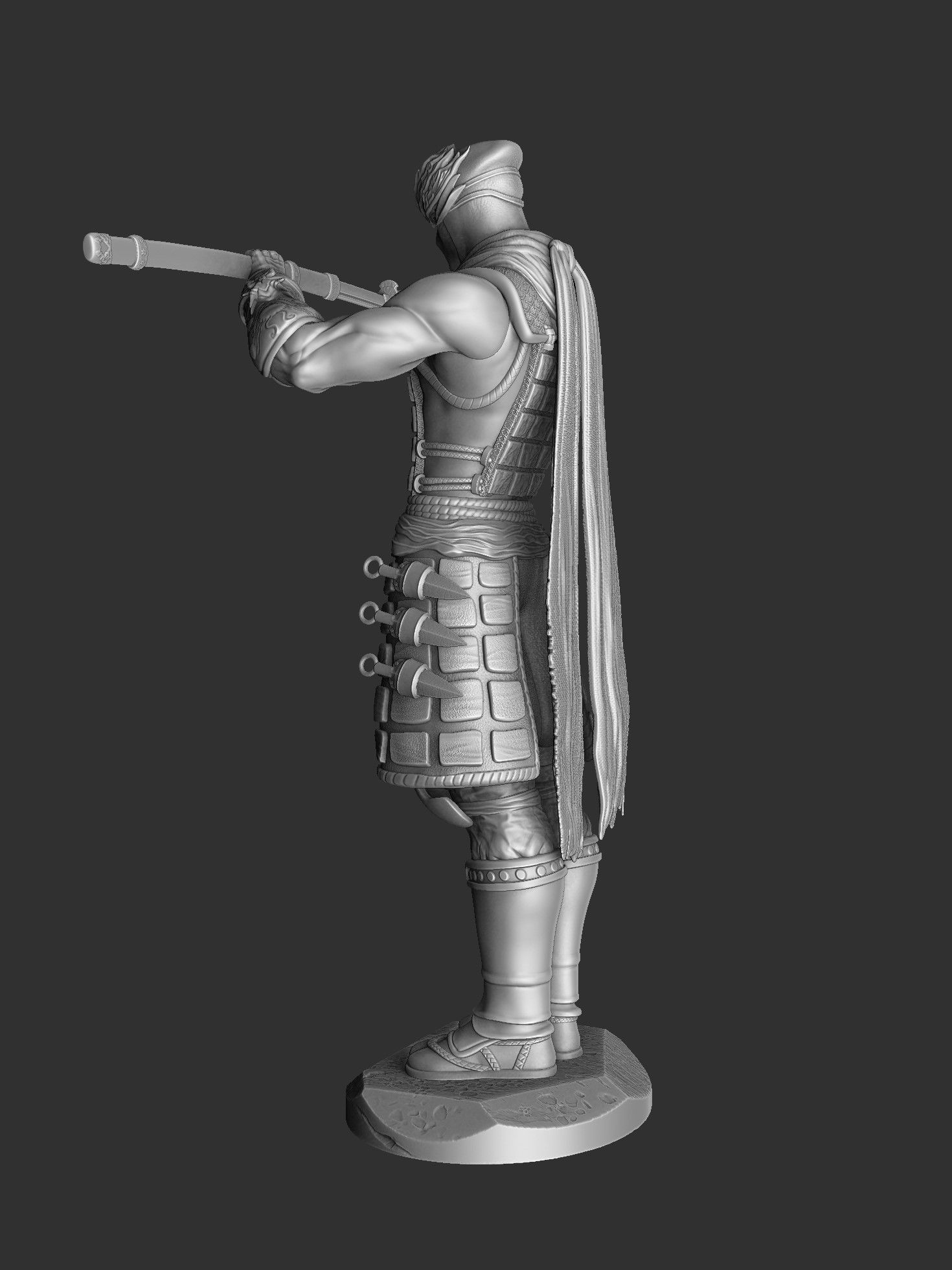 RYU HAYABUSA Ninja Gaiden with a sword 2 options for 3D printing 3D print model_56