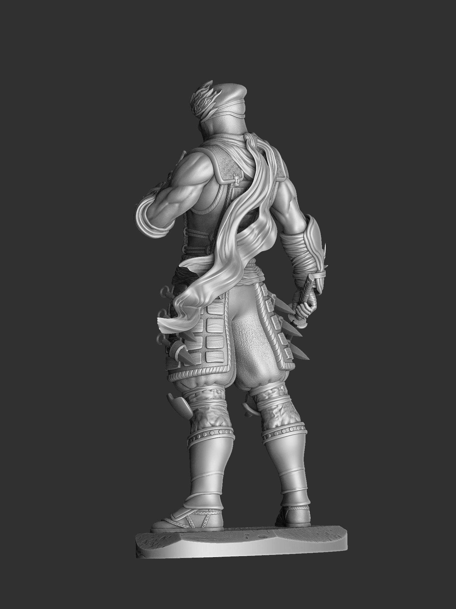 RYU HAYABUSA Ninja Gaiden with a sword 2 options for 3D printing 3D print model_57