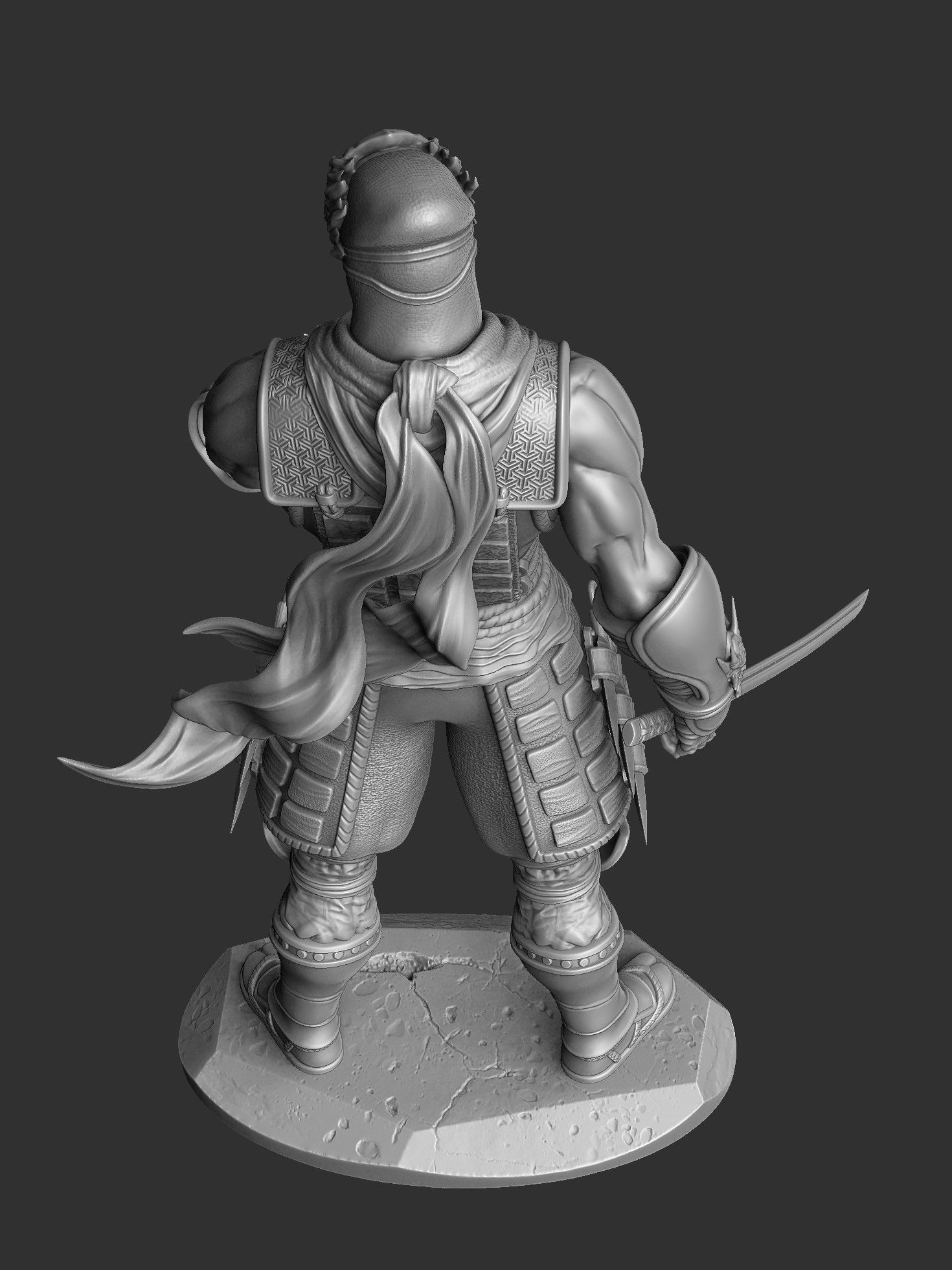 RYU HAYABUSA Ninja Gaiden with a sword 2 options for 3D printing 3D print model_20