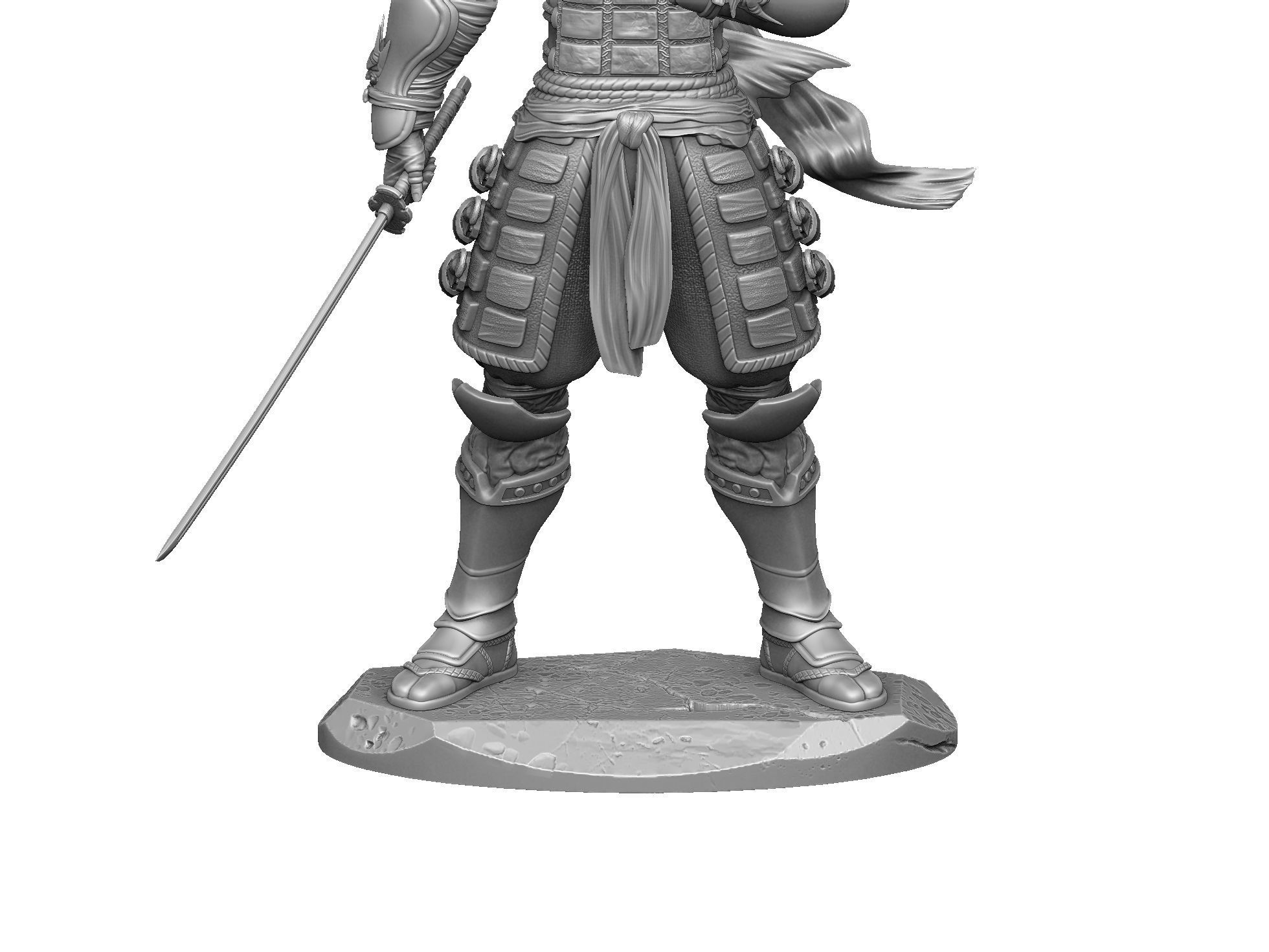 RYU HAYABUSA Ninja Gaiden with a sword 2 options for 3D printing 3D print model_29