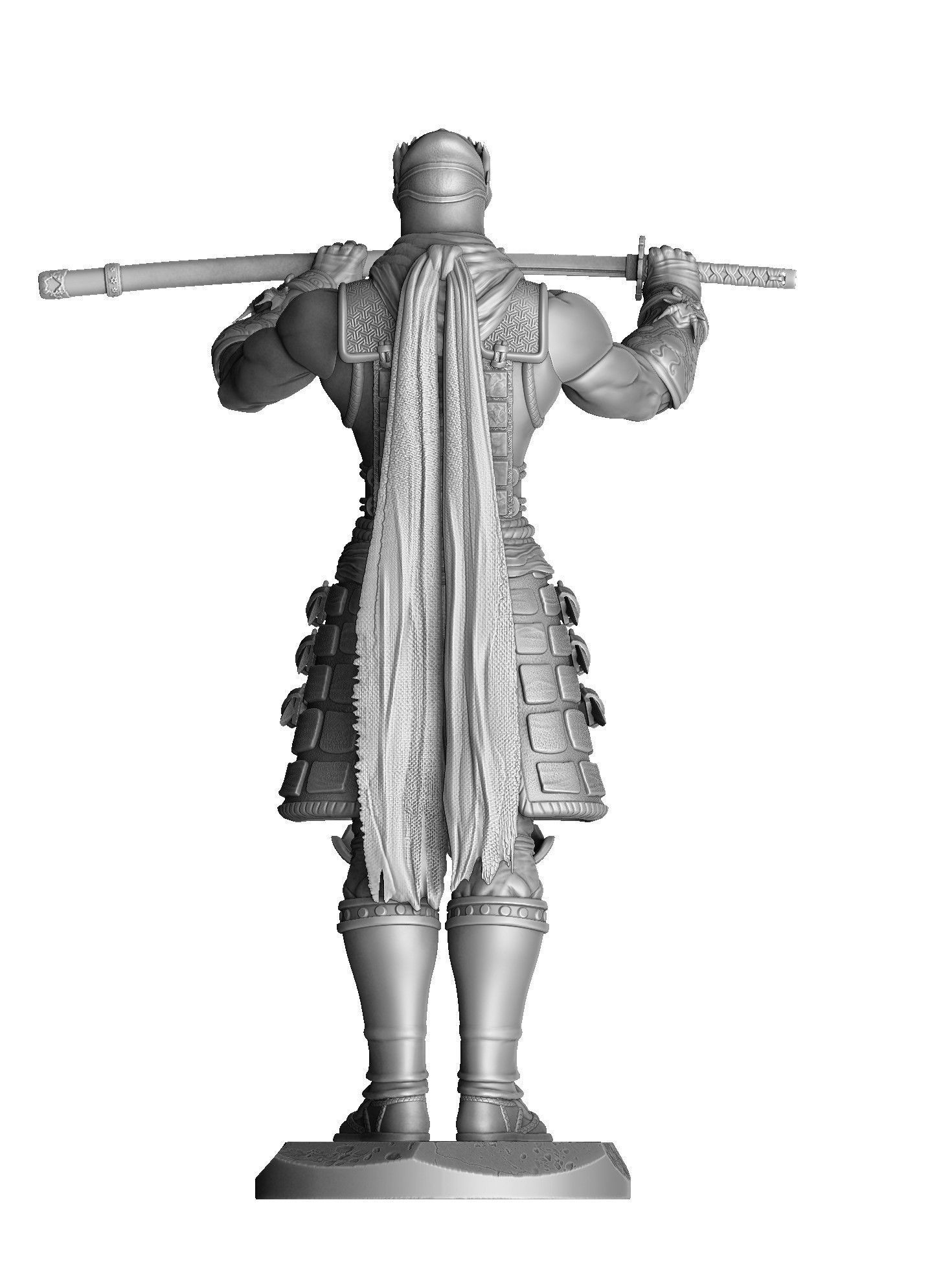 RYU HAYABUSA Ninja Gaiden with a sword 2 options for 3D printing 3D print model_24