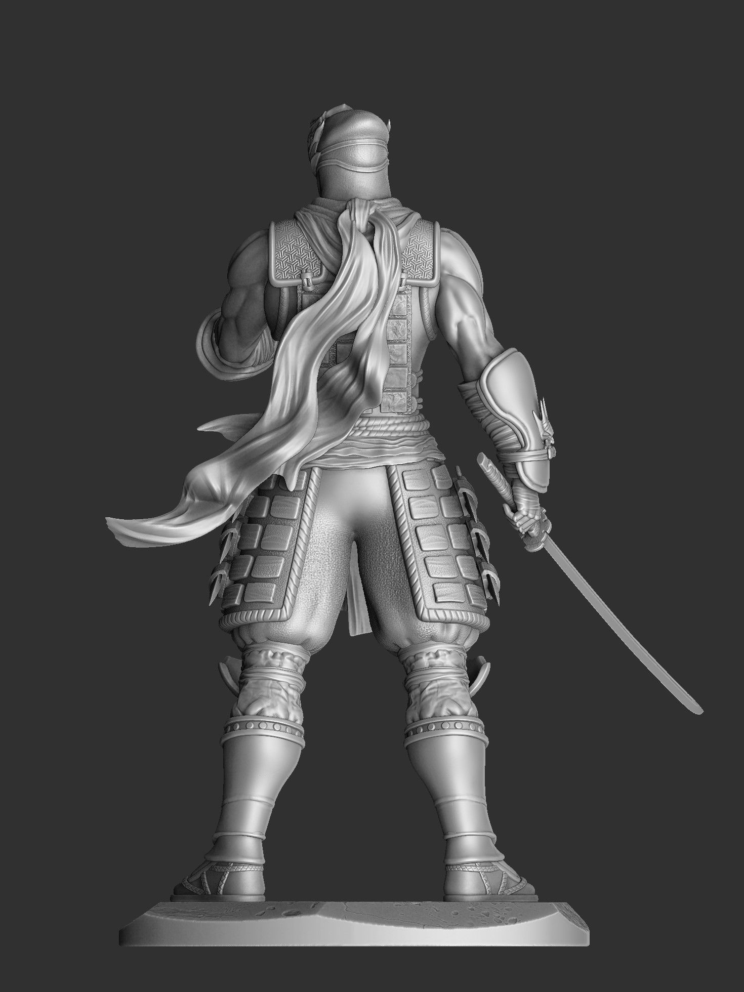 RYU HAYABUSA Ninja Gaiden with a sword 2 options for 3D printing 3D print model_59