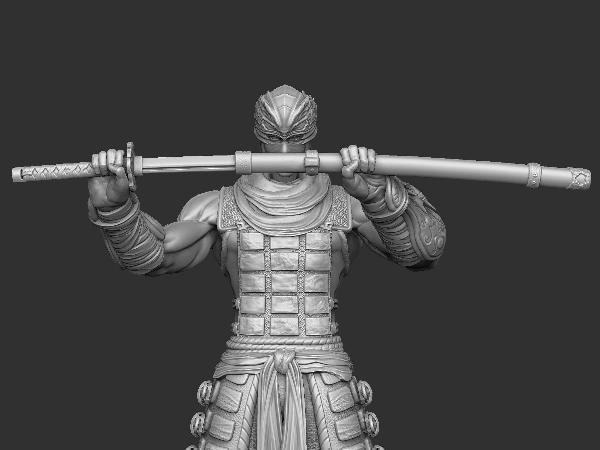 RYU HAYABUSA Ninja Gaiden with a sword 2 options for 3D printing 3D print model_17