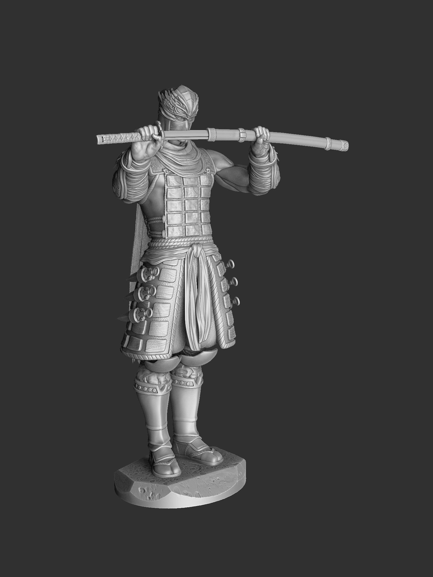 RYU HAYABUSA Ninja Gaiden with a sword 2 options for 3D printing 3D print model_11