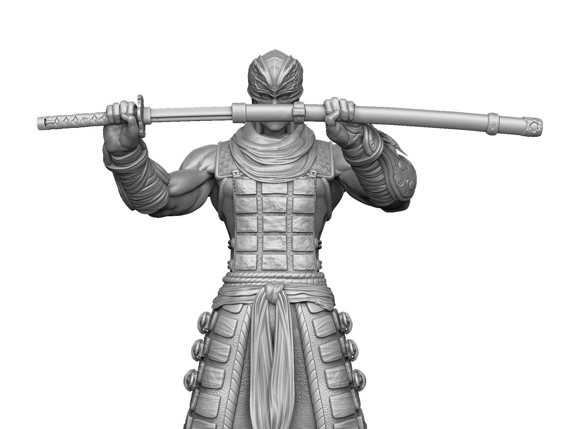 RYU HAYABUSA Ninja Gaiden with a sword 2 options for 3D printing 3D print model_32