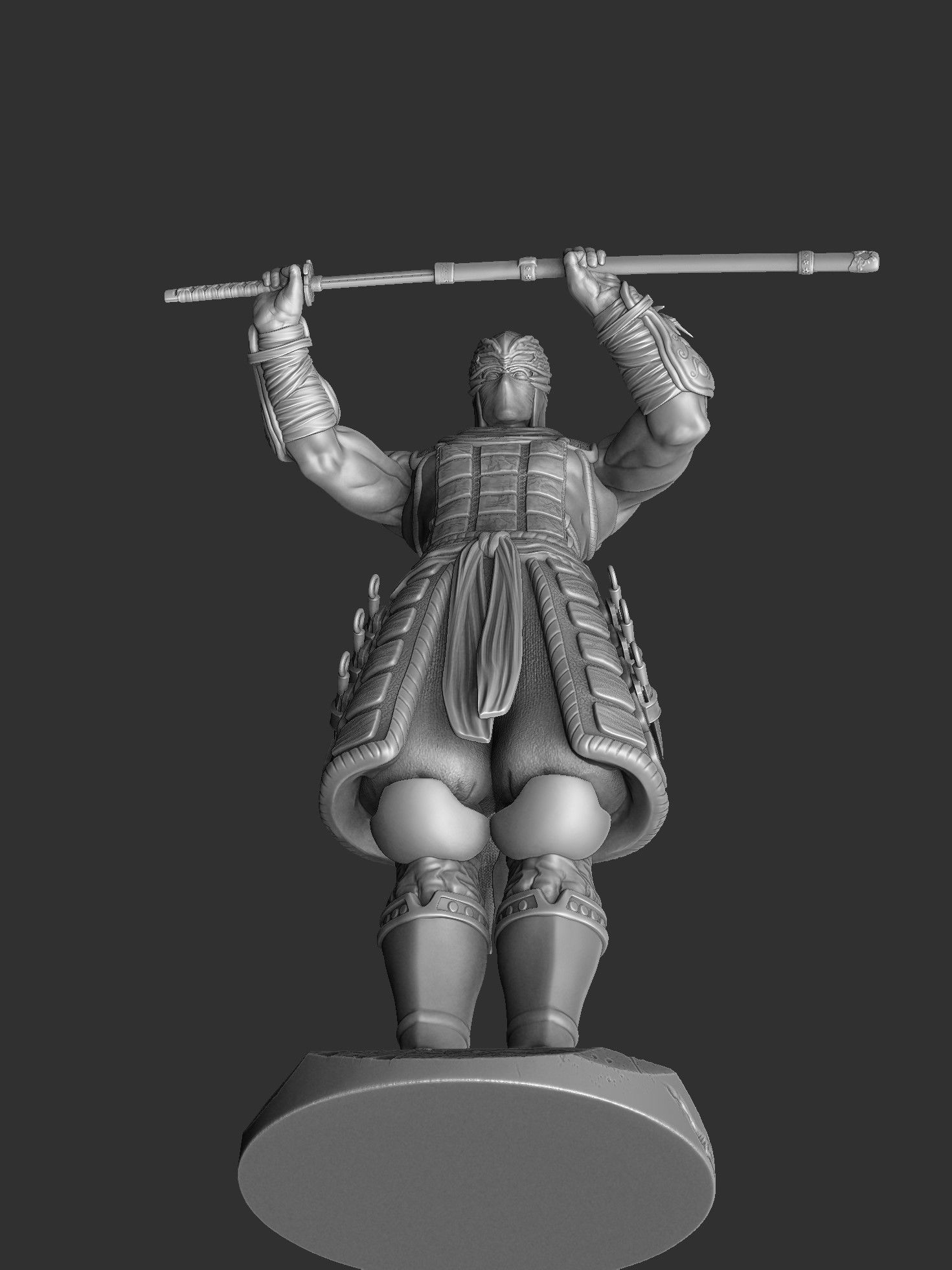 RYU HAYABUSA Ninja Gaiden with a sword 2 options for 3D printing 3D print model_15