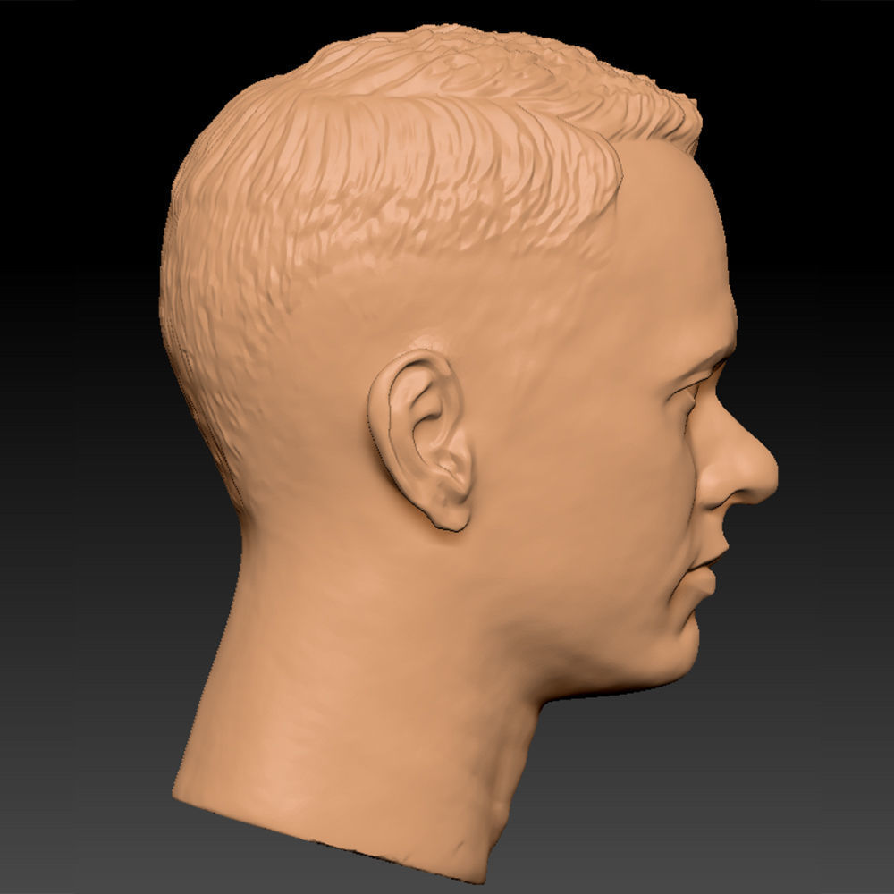 The Forrest Gump Tom Hanks Head sculpture 3D print model 3D print model_3
