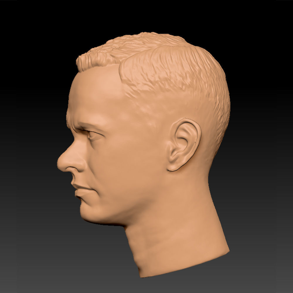 The Forrest Gump Tom Hanks Head sculpture 3D print model 3D print model_1