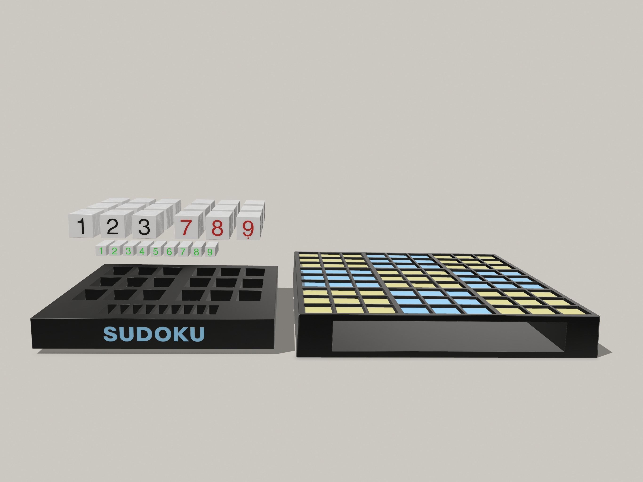 SUDOKU 3D model | CGTrader