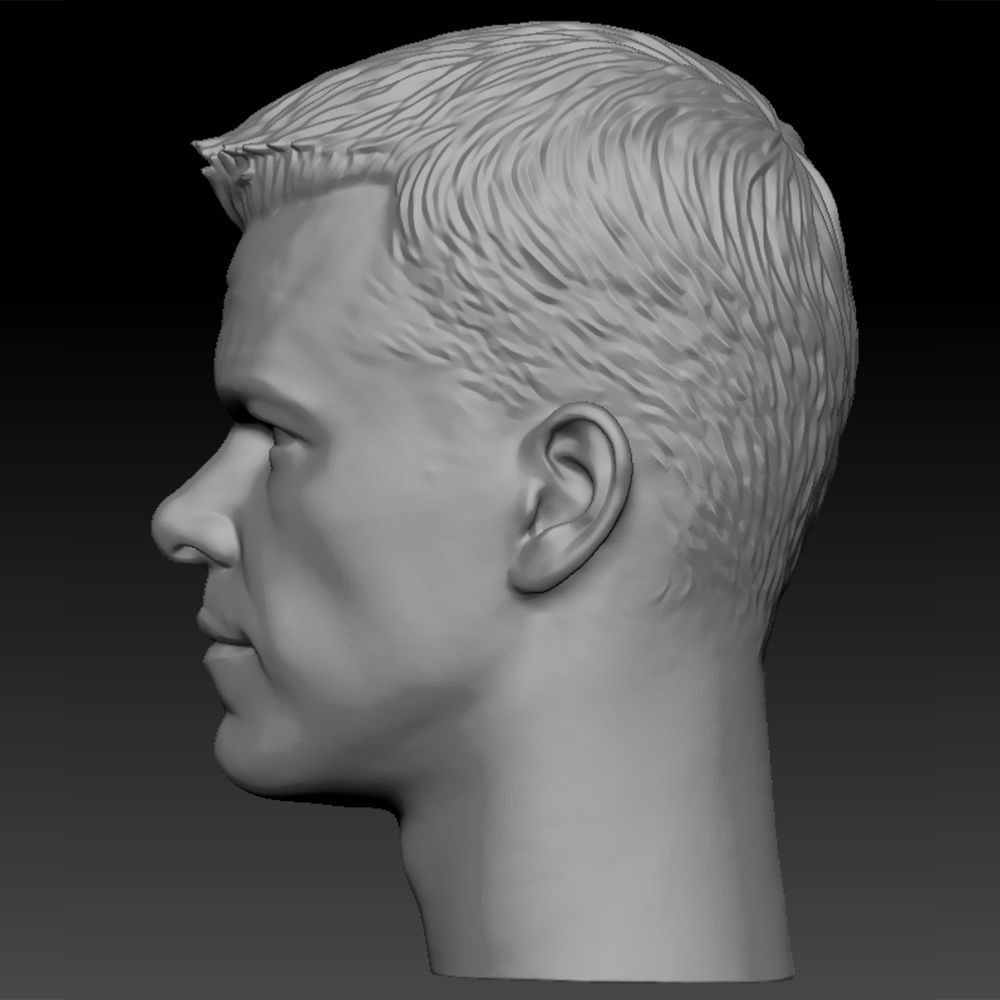 The Bourne Identity Matt Damon Head sculpture 3D print model 3D print model_2