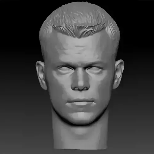 The Bourne Identity Matt Damon Head sculpture 3D print model