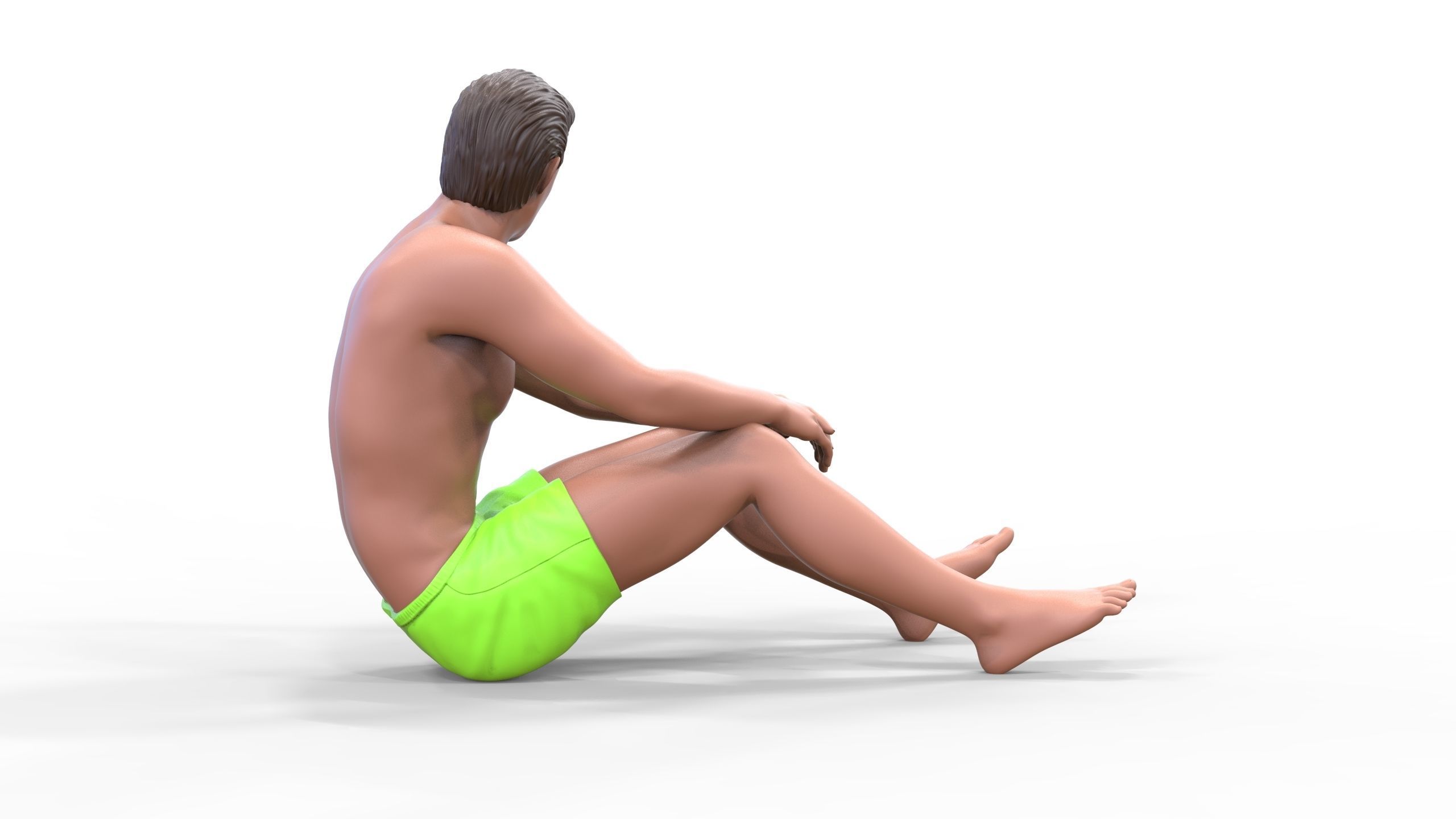 N4 people on the beach 3D print model_13