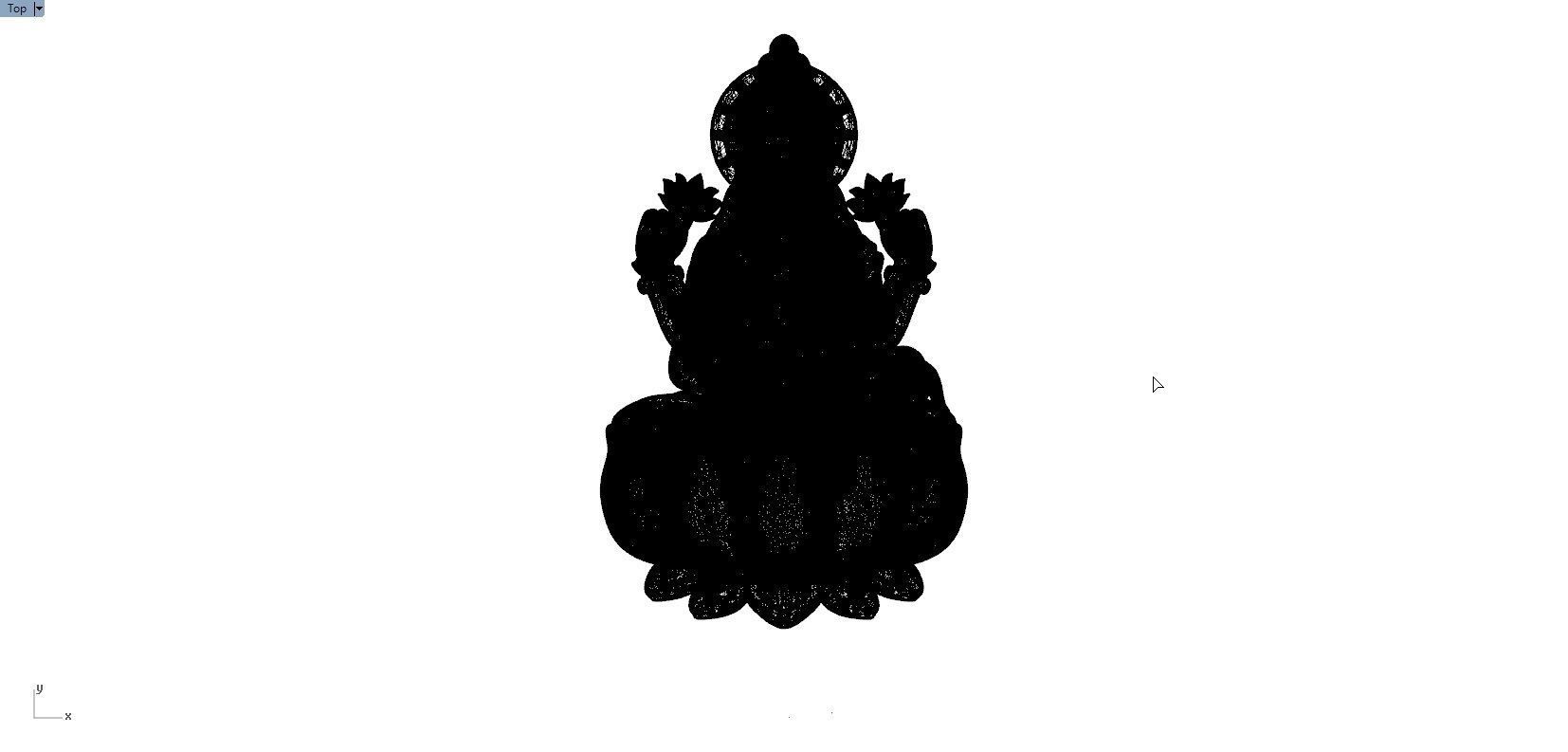 LAKSHMI PENDENT 3D print model_8