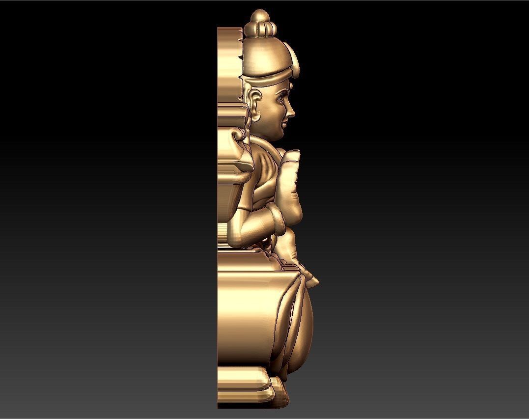 LAKSHMI PENDENT 3D print model_4