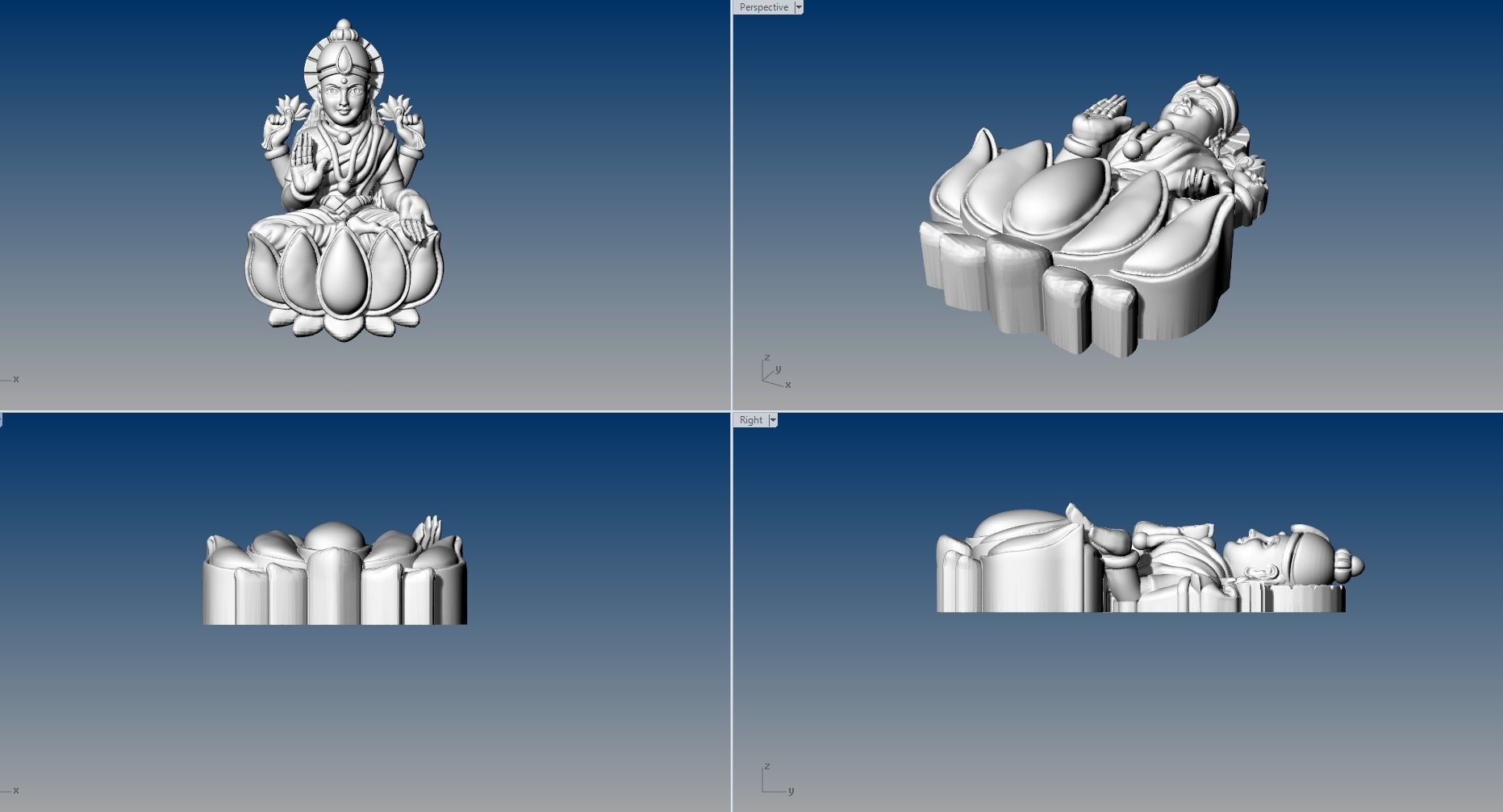 LAKSHMI PENDENT 3D print model_1