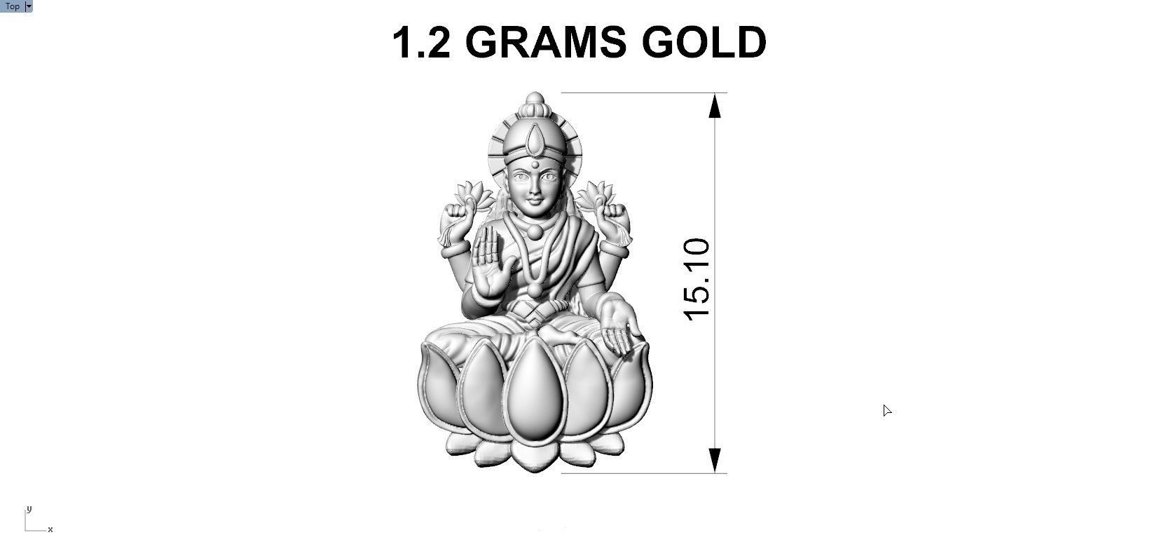 LAKSHMI PENDENT 3D print model_6