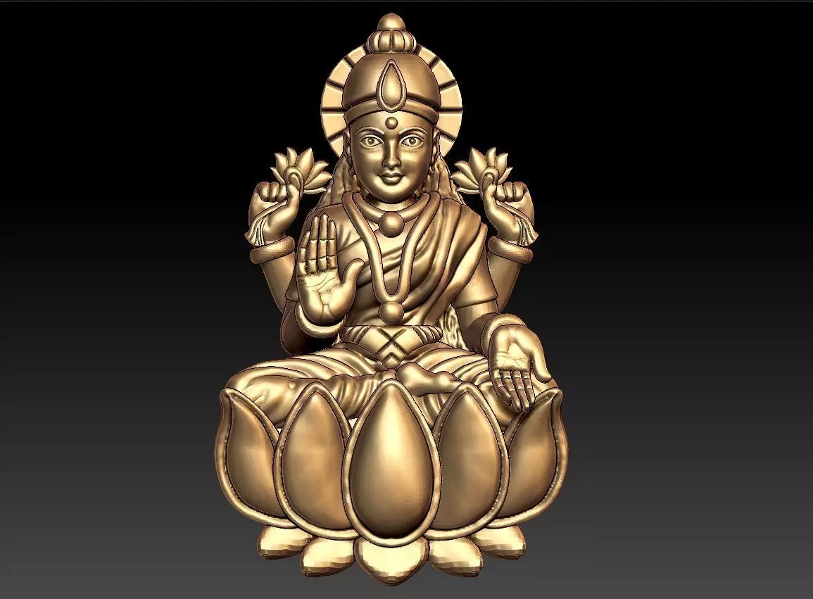 LAKSHMI PENDENT 3D print model_0