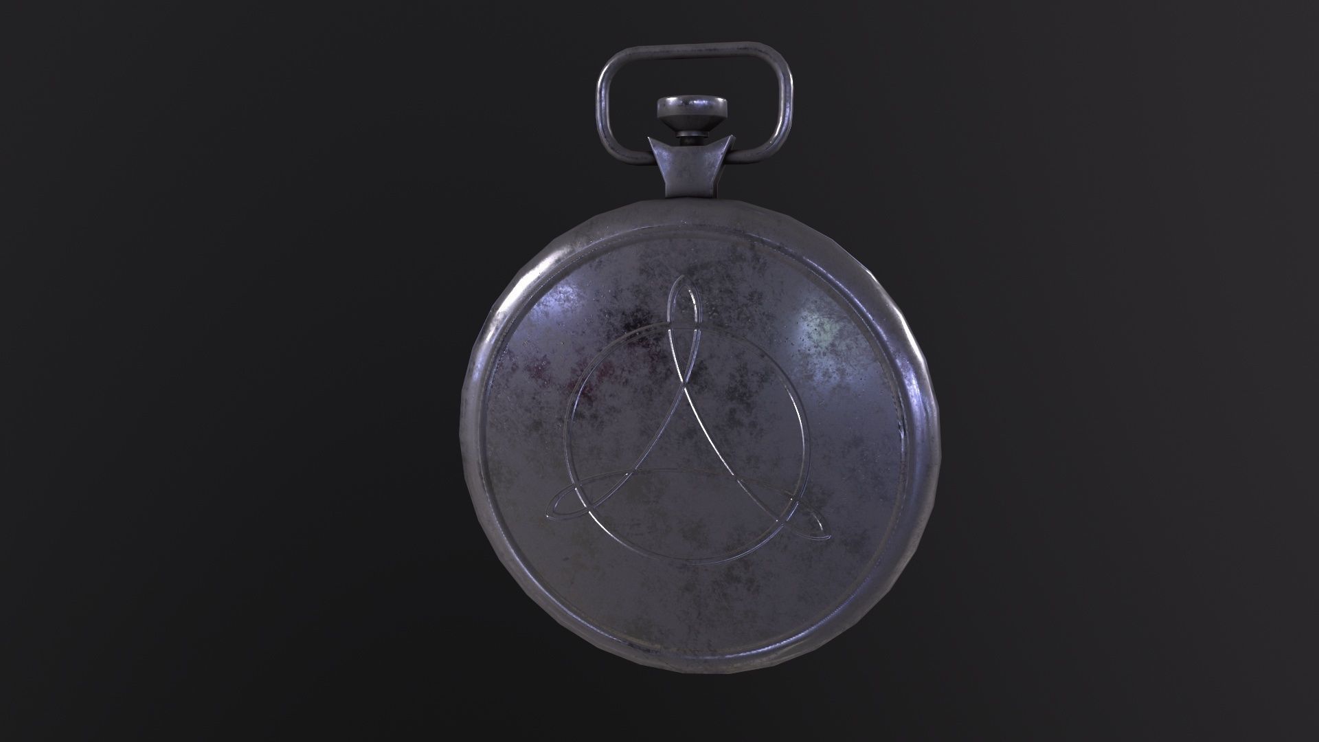Old Pocket Watch 3D Model Low-poly 3D model_5