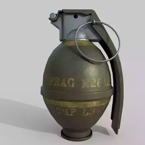 Grenade M26 Low-poly 3D model