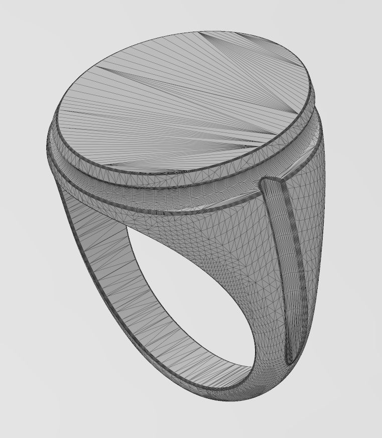 Grooved oval signet US sizes 7to10 3D print model_14