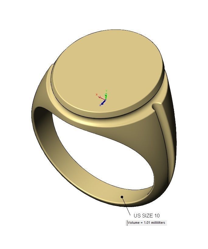 Grooved oval signet US sizes 7to10 3D print model_16