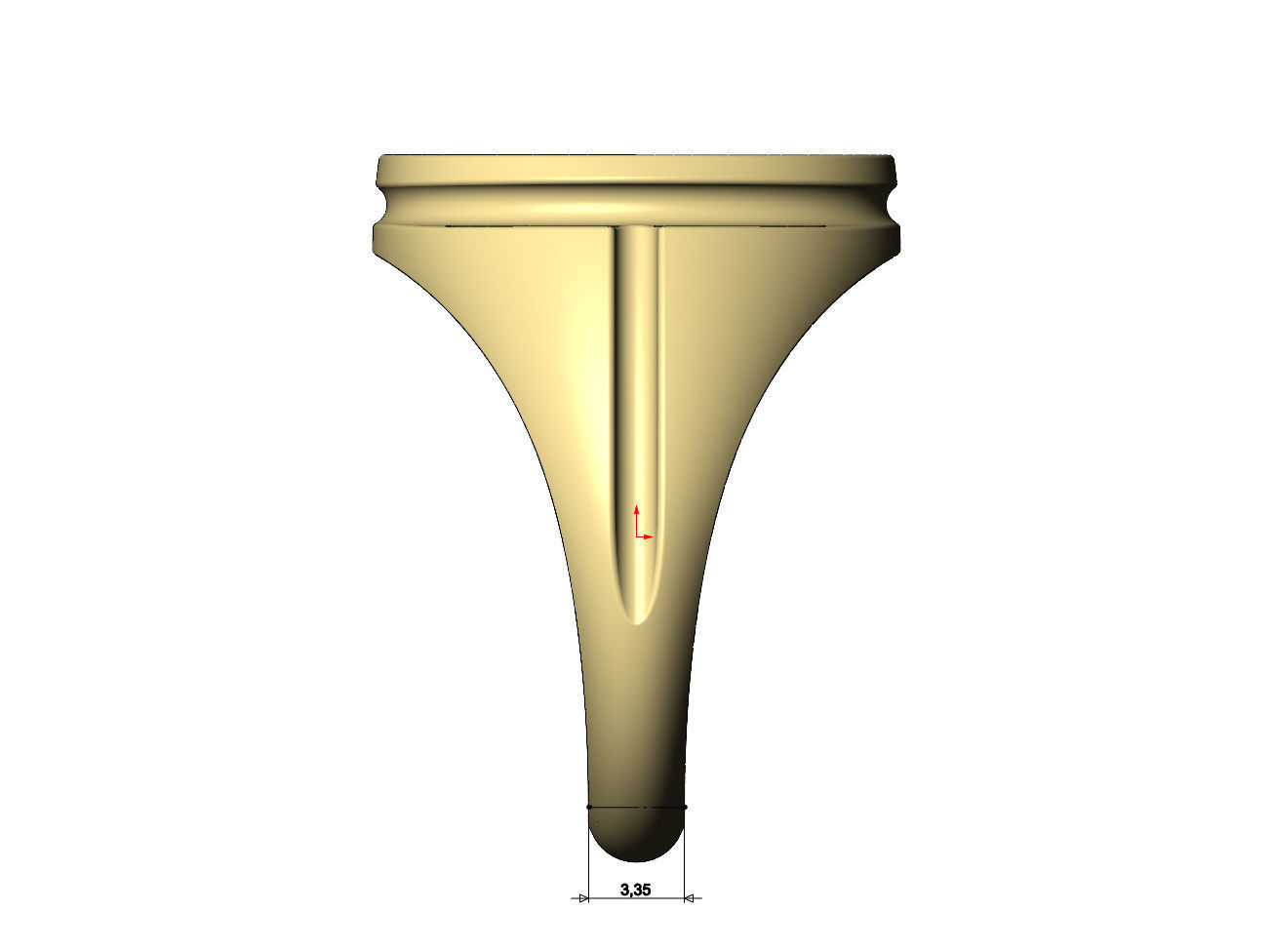 Grooved oval signet US sizes 7to10 3D print model_9