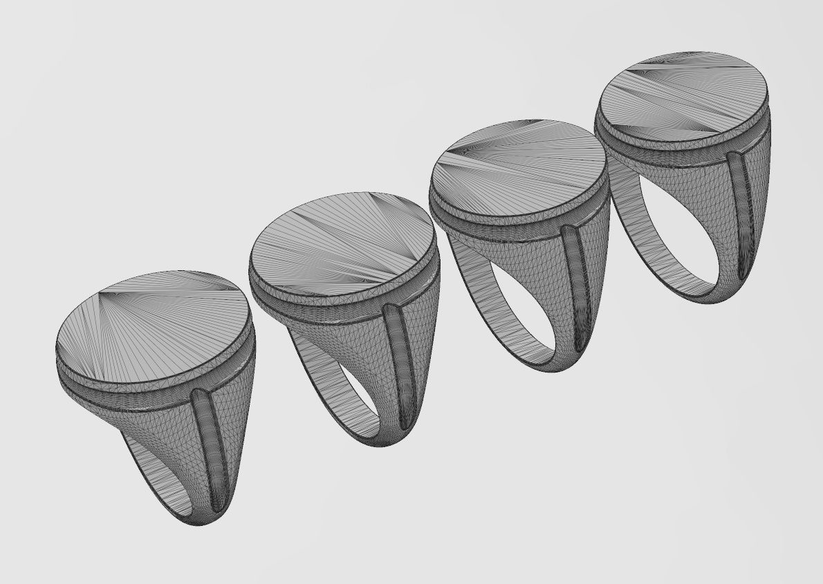 Grooved oval signet US sizes 7to10 3D print model_12