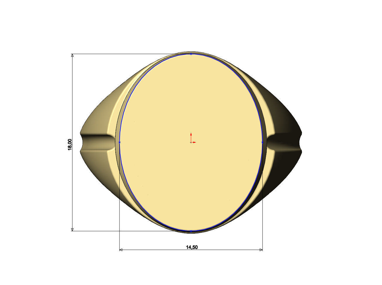 Grooved oval signet US sizes 7to10 3D print model_7