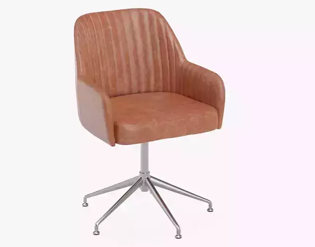 Donisi Leather Swivel Office Chair