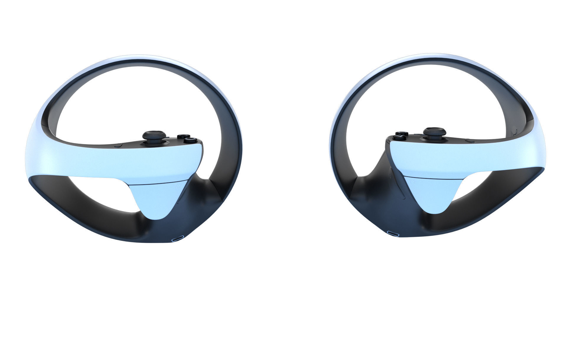 Sony Playstation VR 2 with Sense Controller 3D model_51