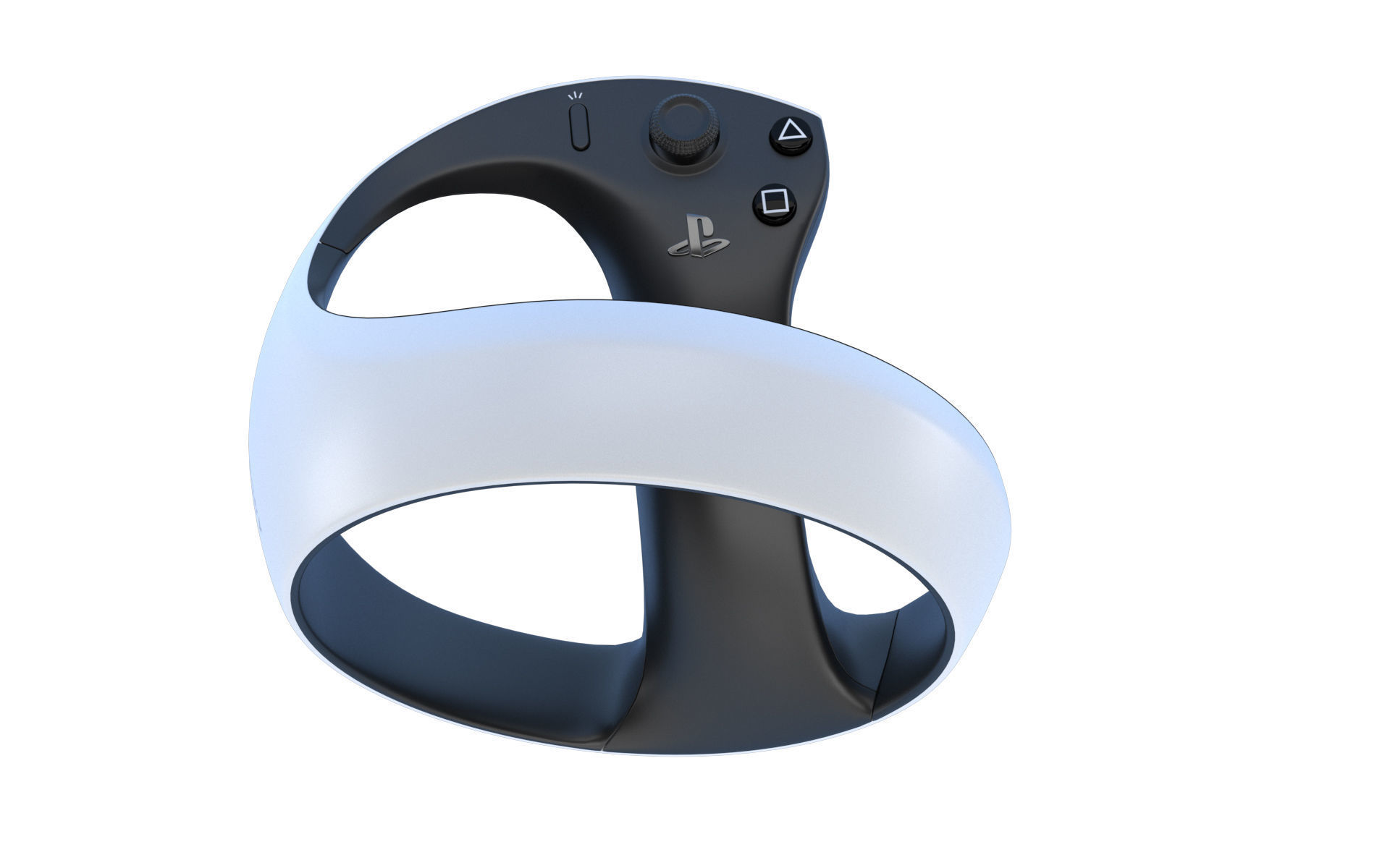 Sony Playstation VR 2 with Sense Controller 3D model_43