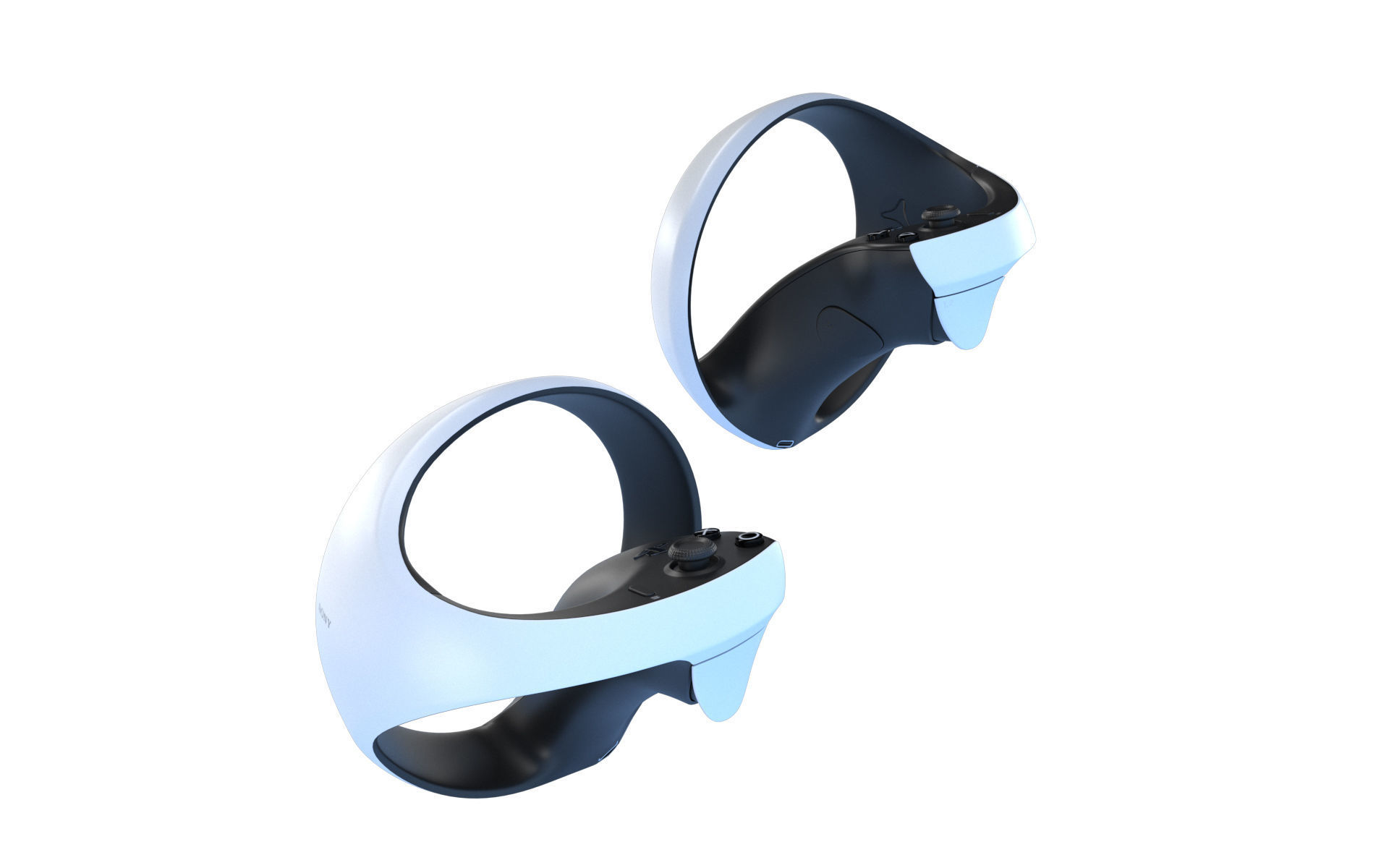 Sony Playstation VR 2 with Sense Controller 3D model_35