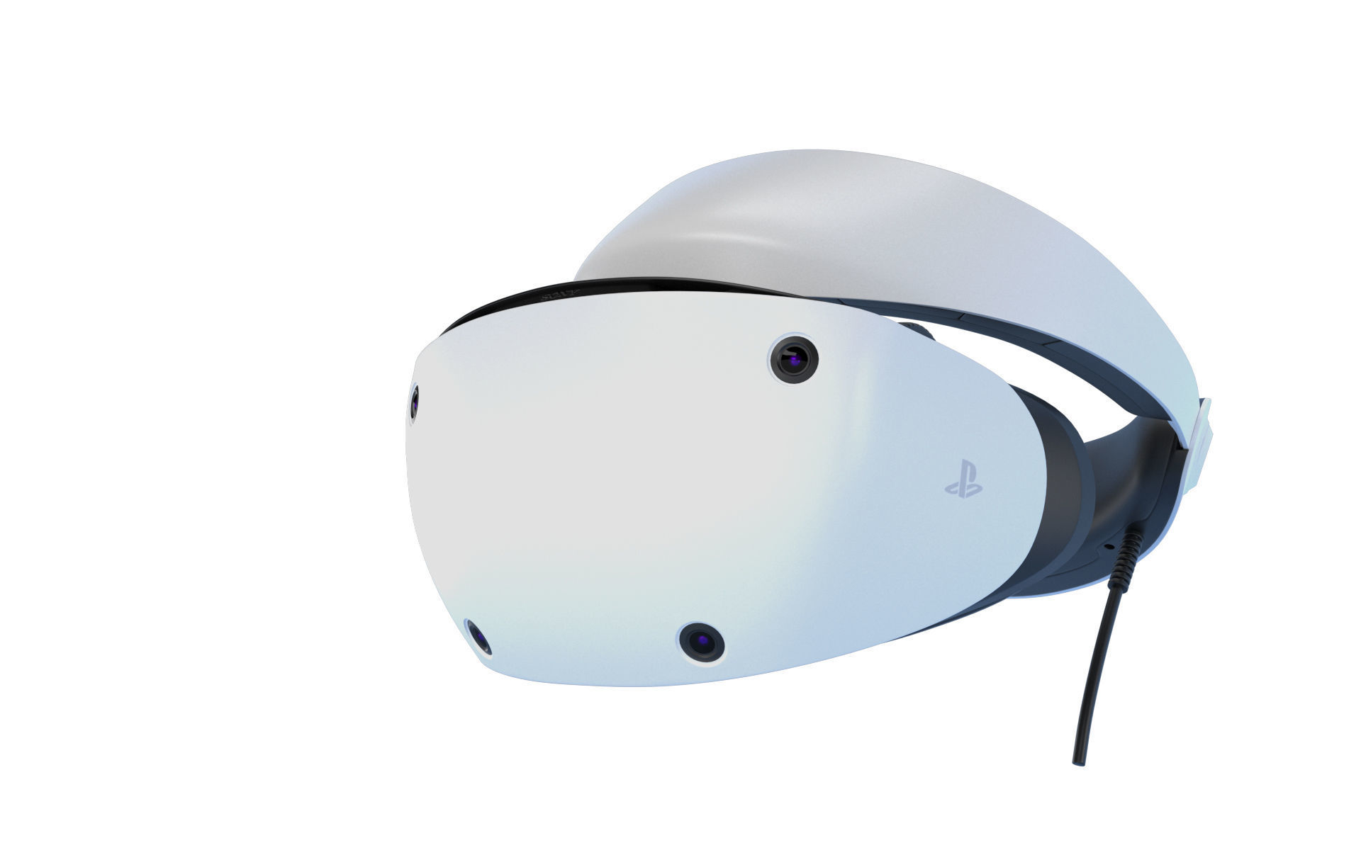 Sony Playstation VR 2 with Sense Controller 3D model_21