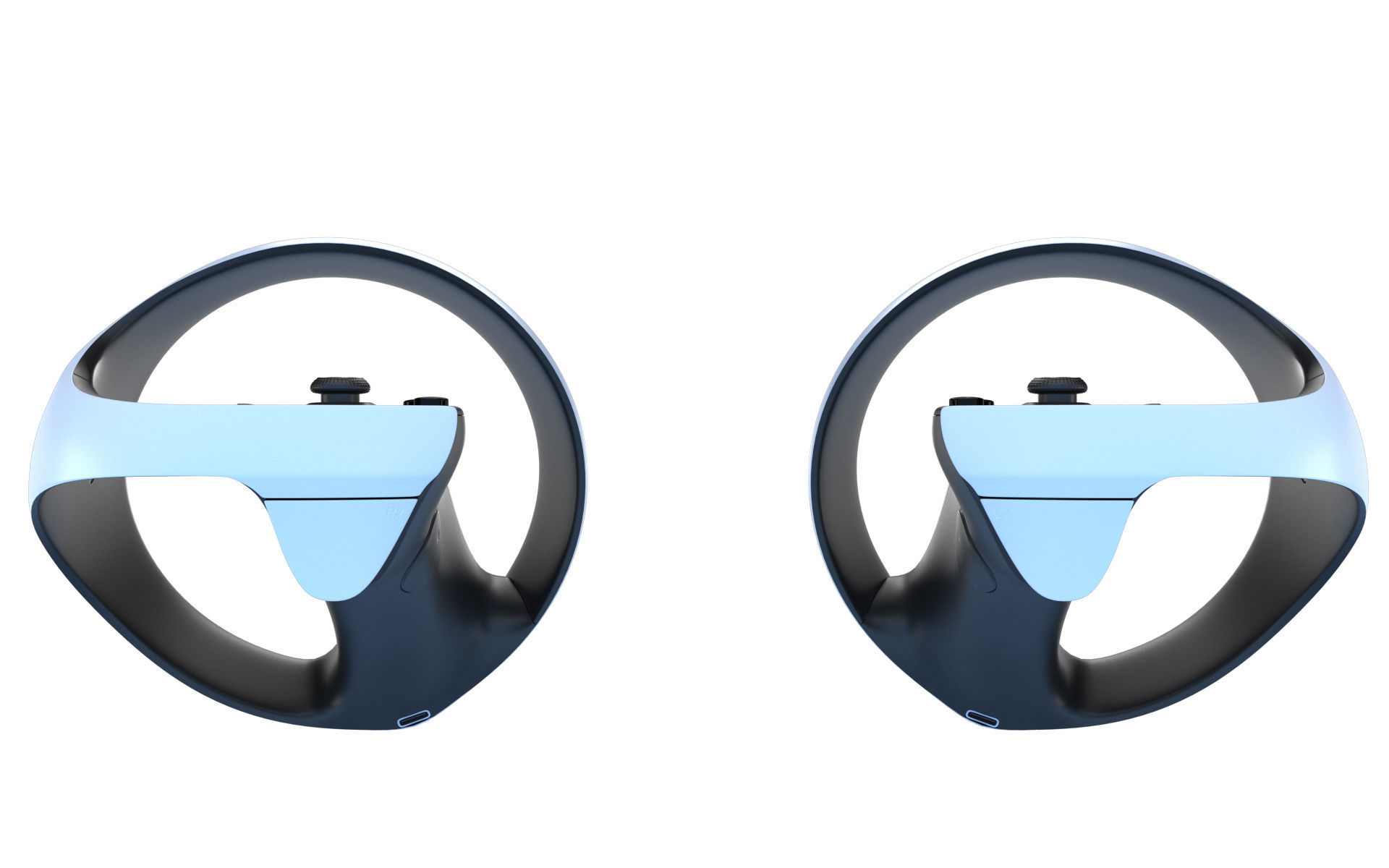 Sony Playstation VR 2 with Sense Controller 3D model_37