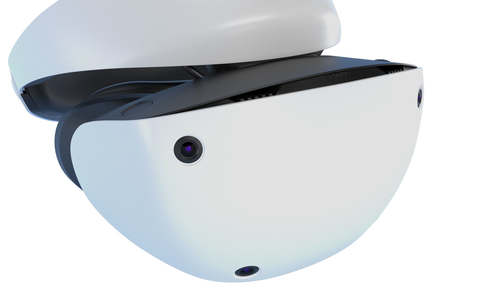 Sony Playstation VR 2 with Sense Controller 3D model_17