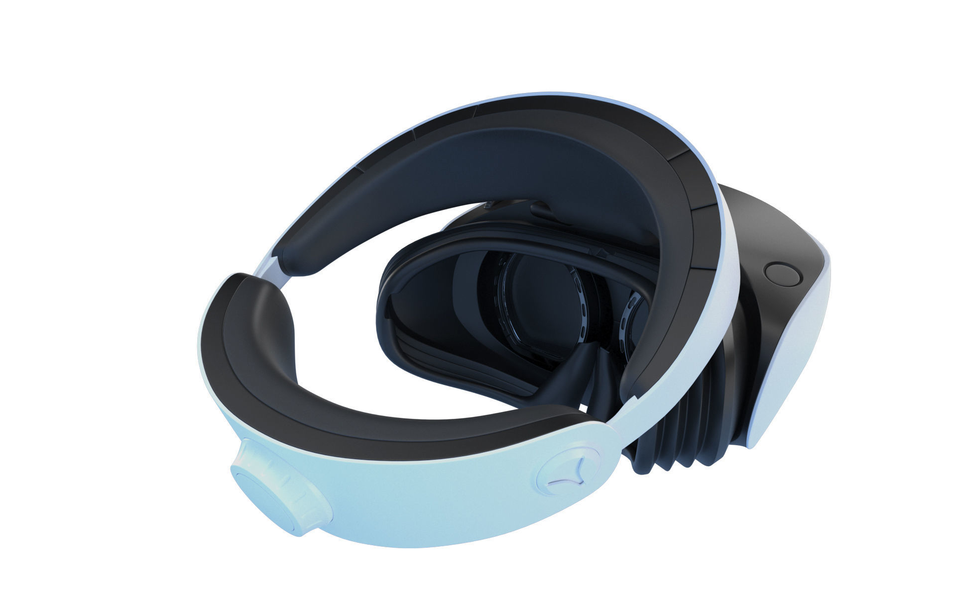 Sony Playstation VR 2 with Sense Controller 3D model_15