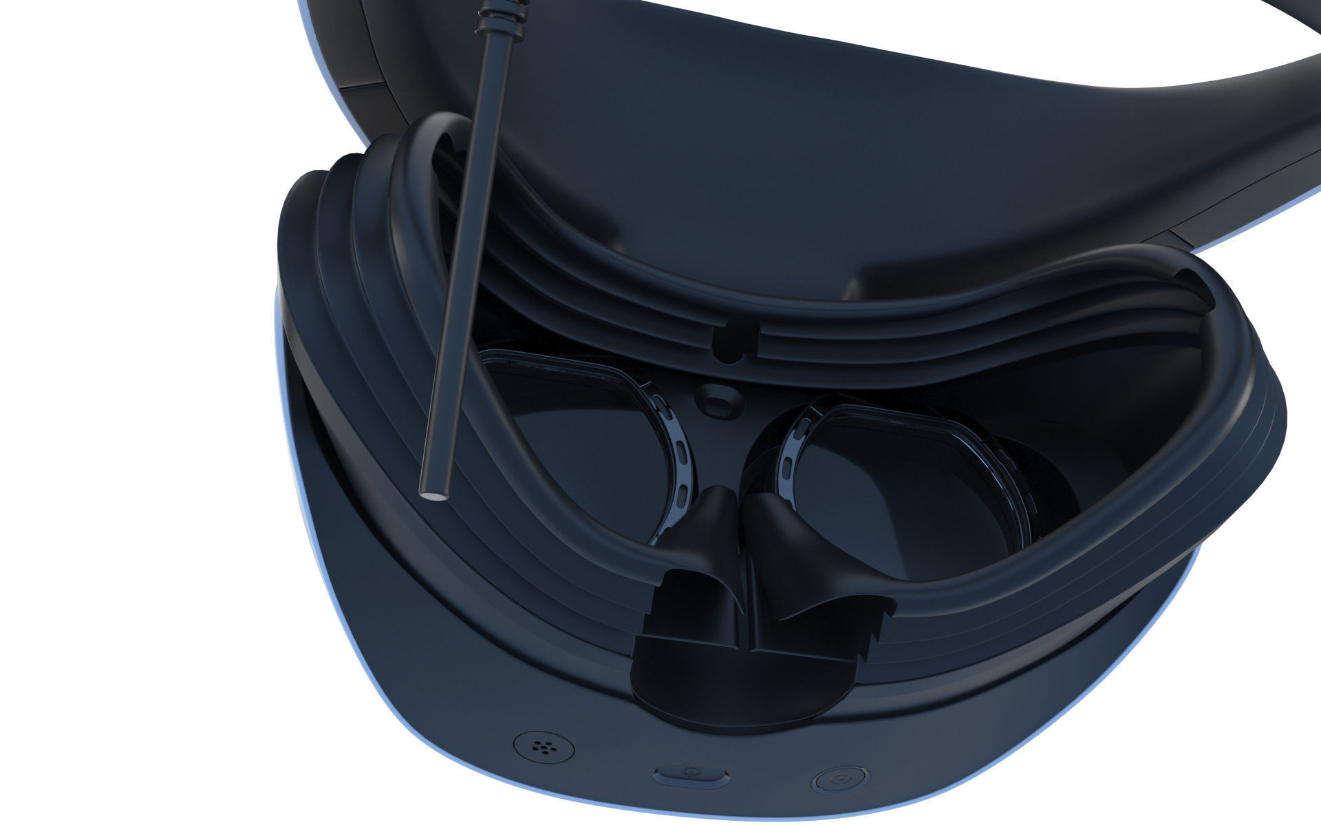 Sony Playstation VR 2 with Sense Controller 3D model_18