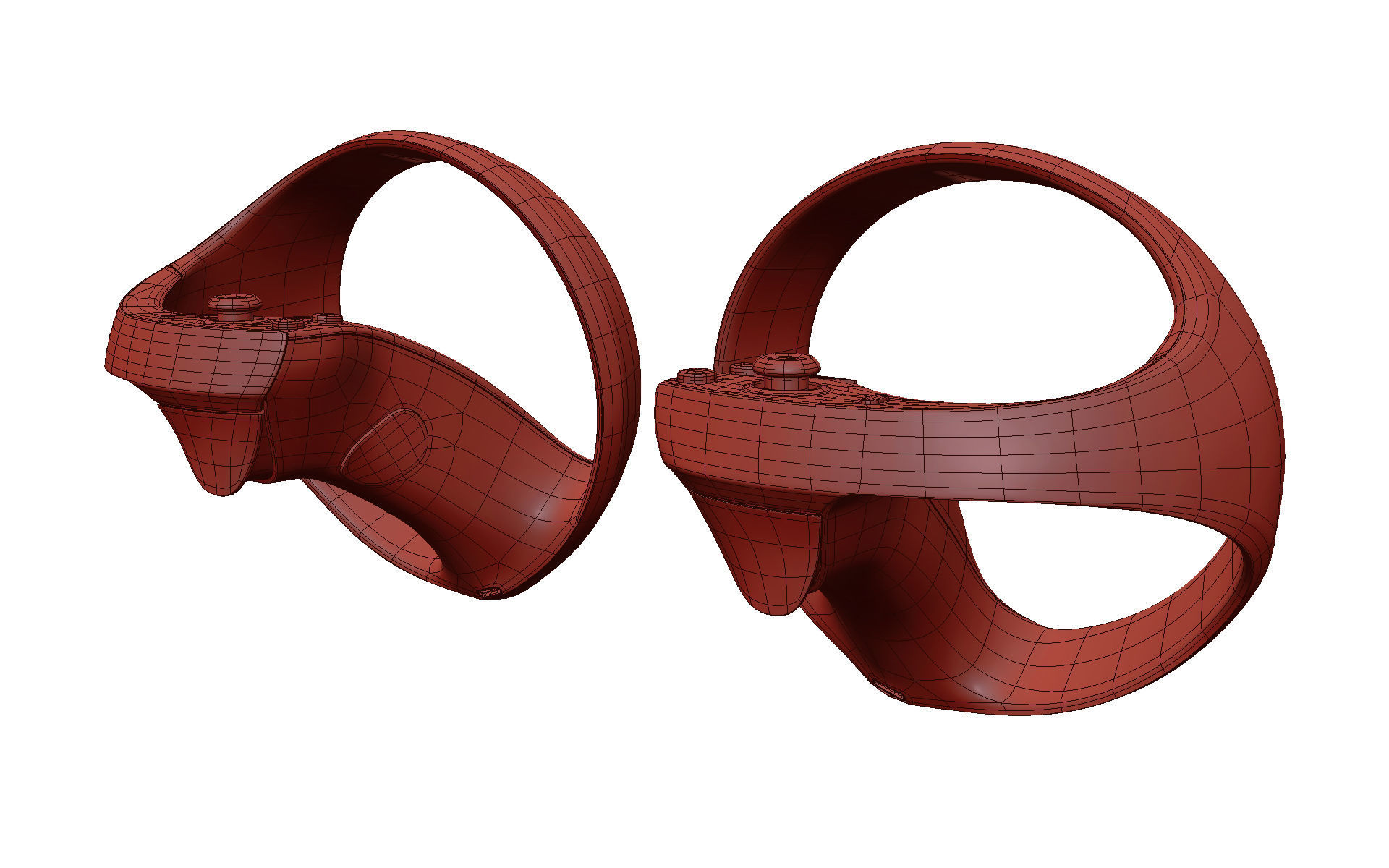 Sony Playstation VR 2 with Sense Controller 3D model_57