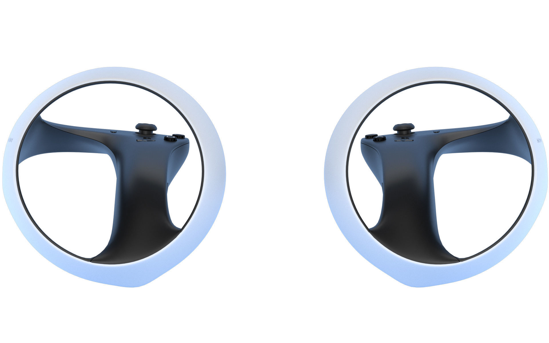 Sony Playstation VR 2 with Sense Controller 3D model_53