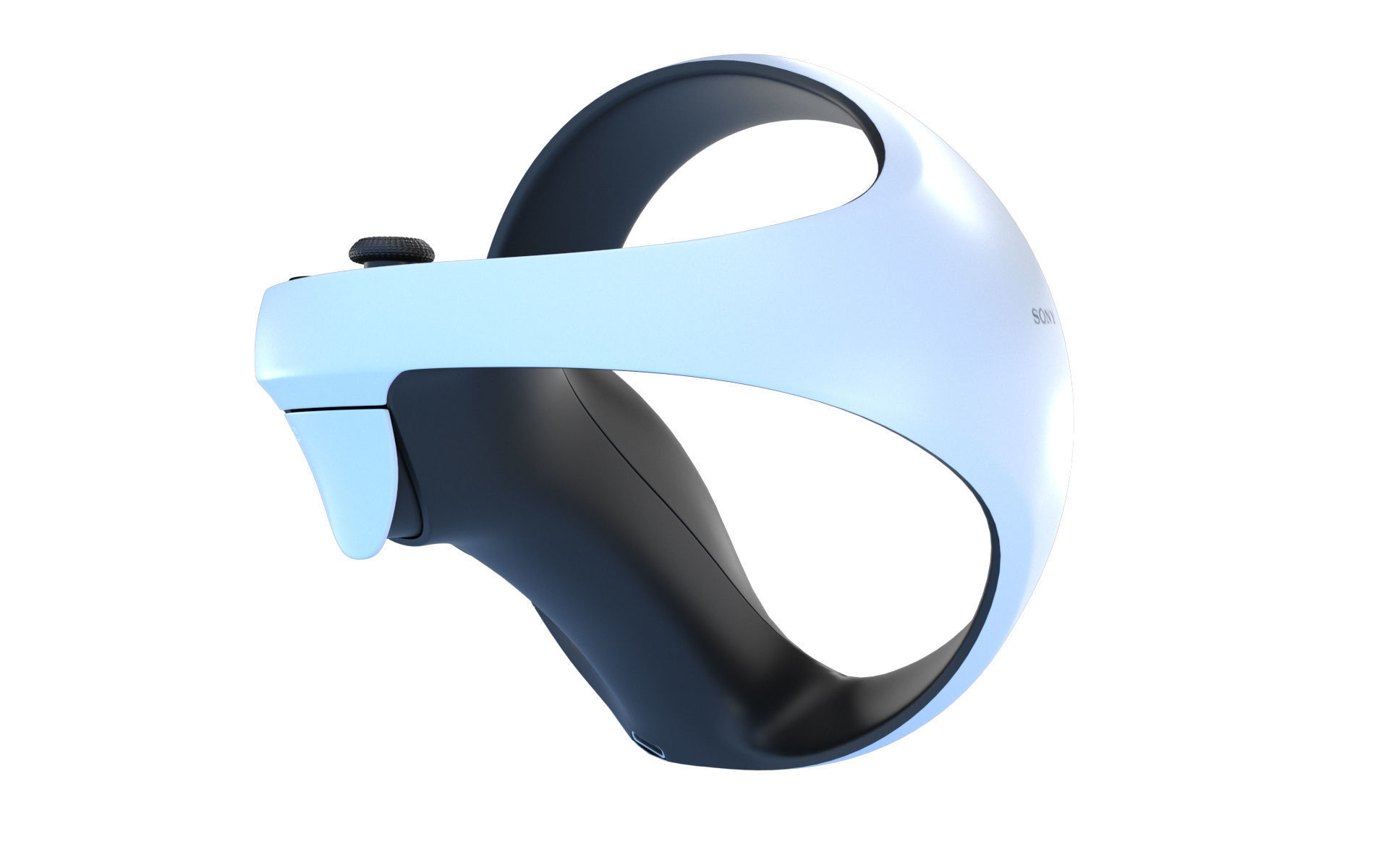 Sony Playstation VR 2 with Sense Controller 3D model_39