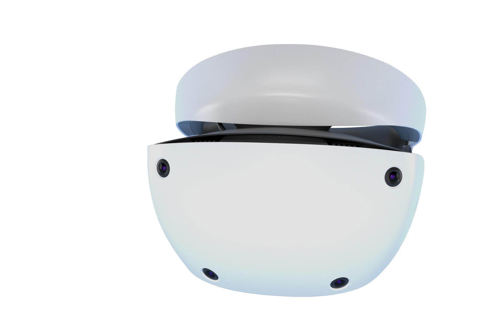 Sony Playstation VR 2 with Sense Controller 3D model_14