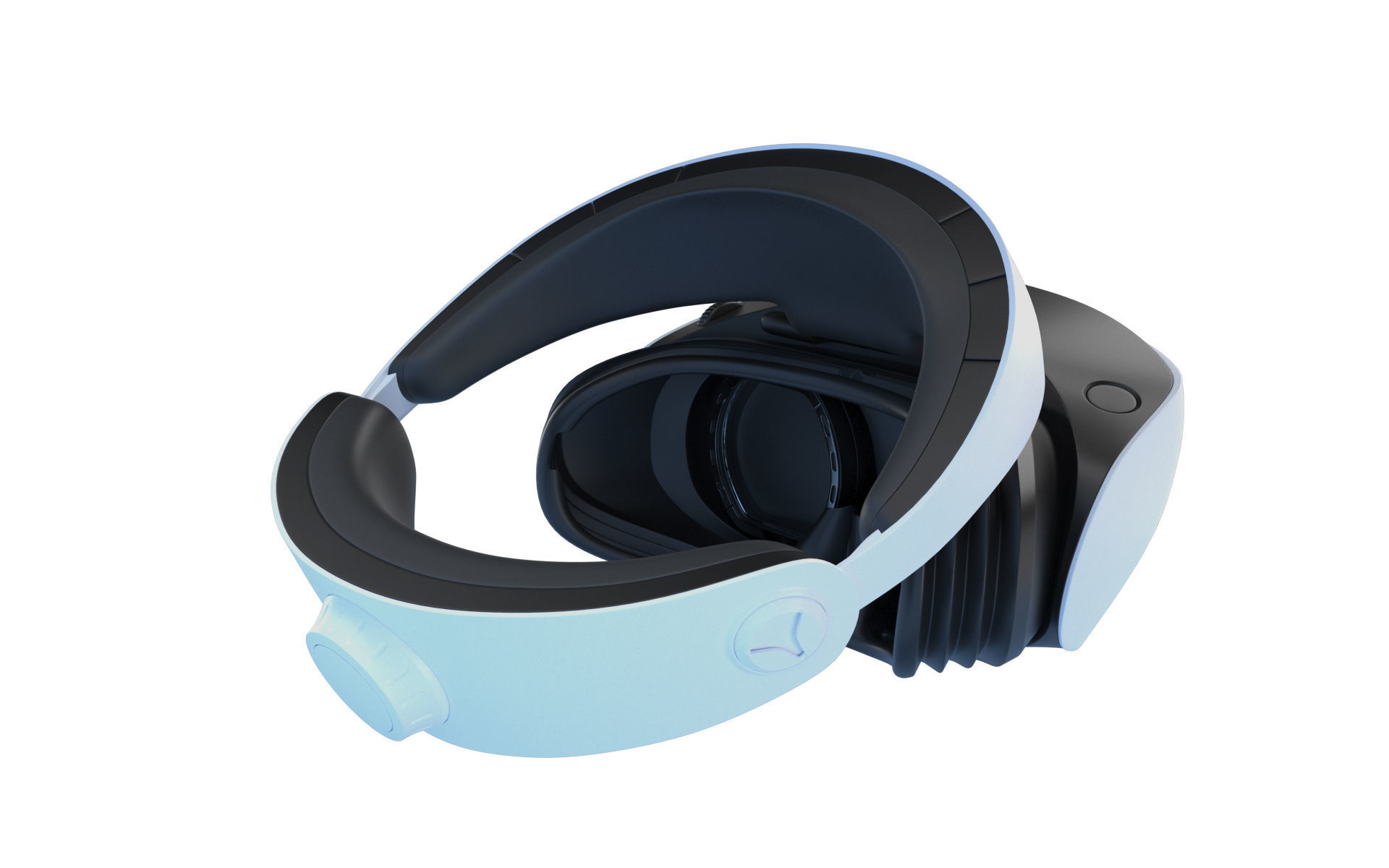 Sony Playstation VR 2 with Sense Controller 3D model_12