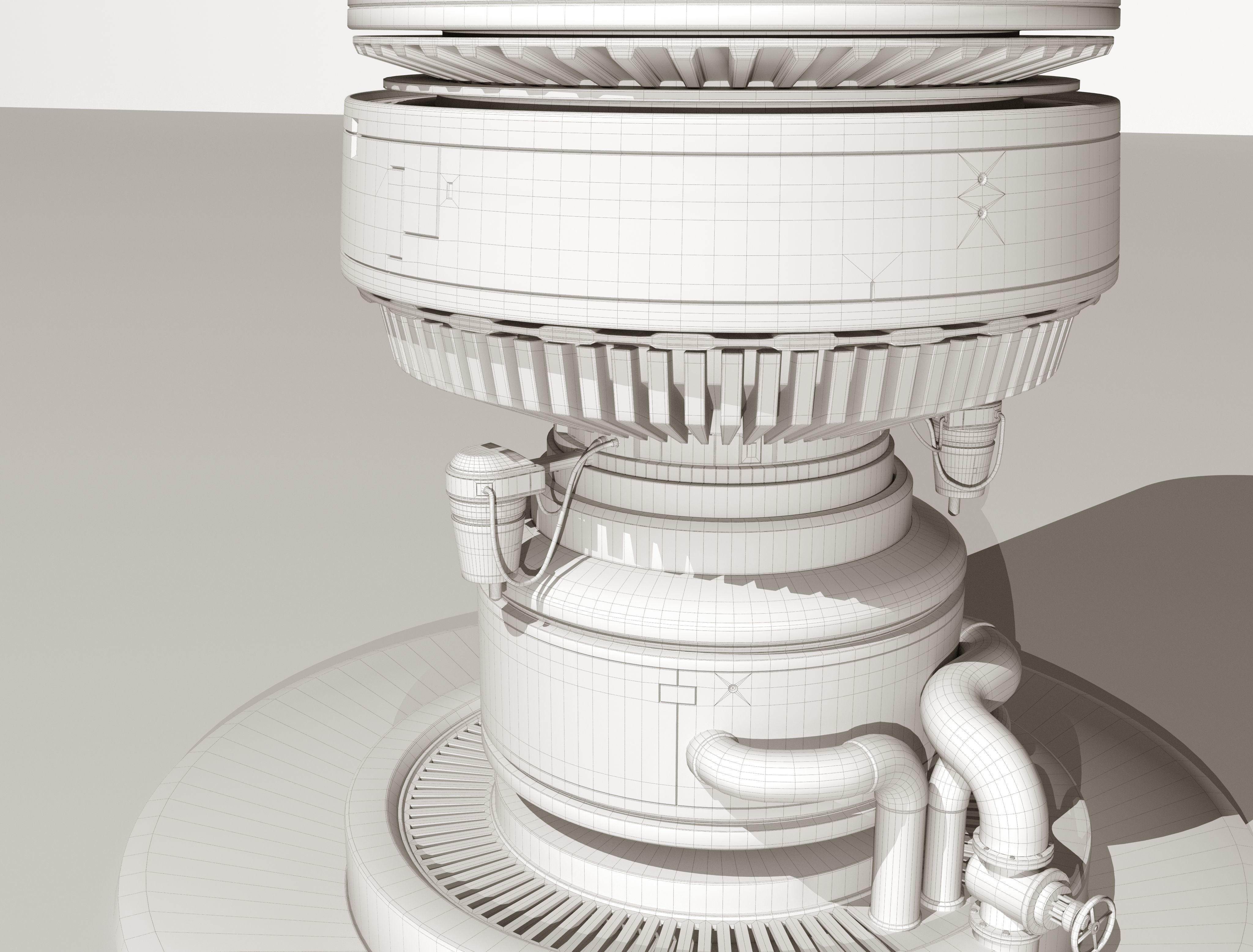 Sci-Fi Moisture Tower 3D model_14