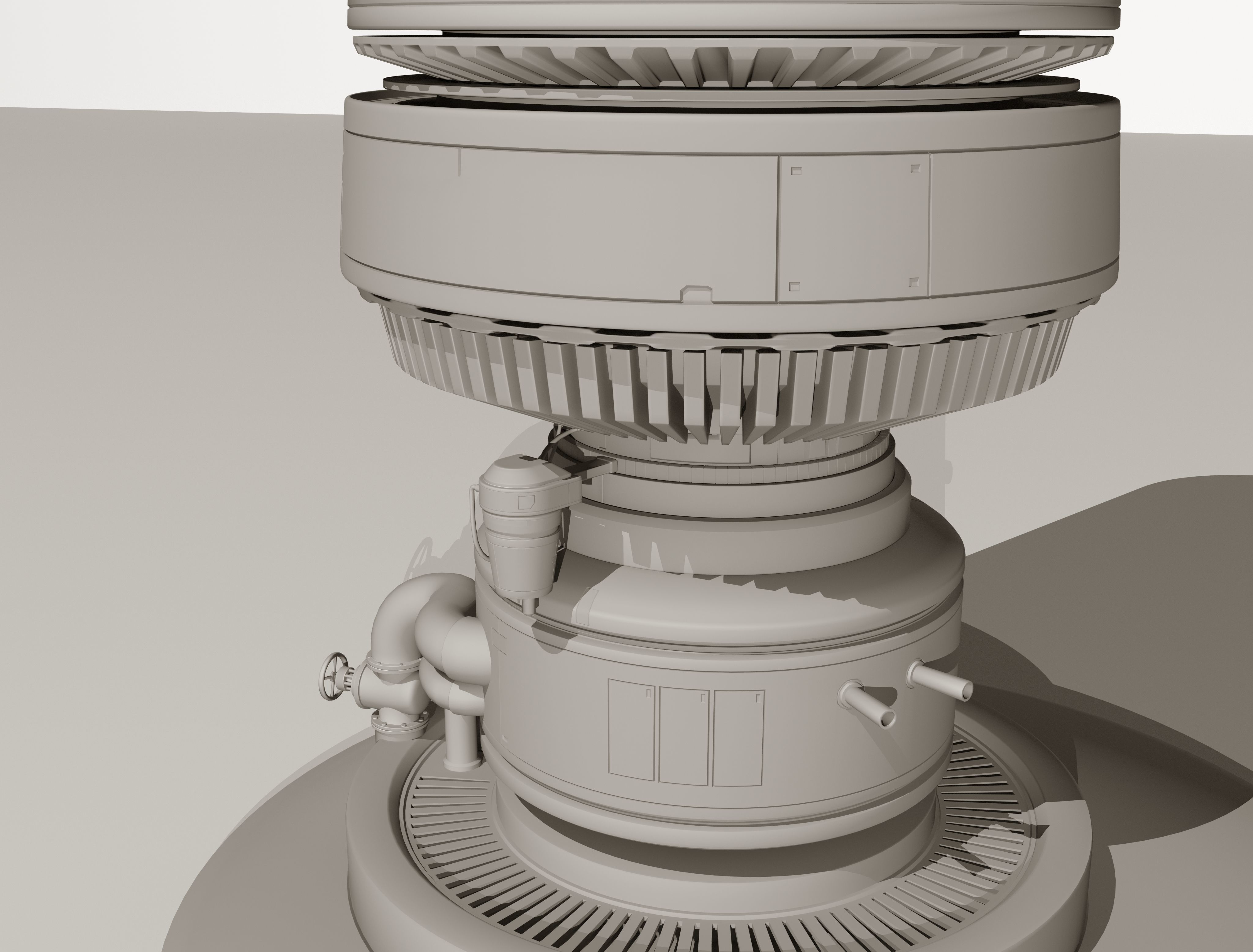 Sci-Fi Moisture Tower 3D model_10