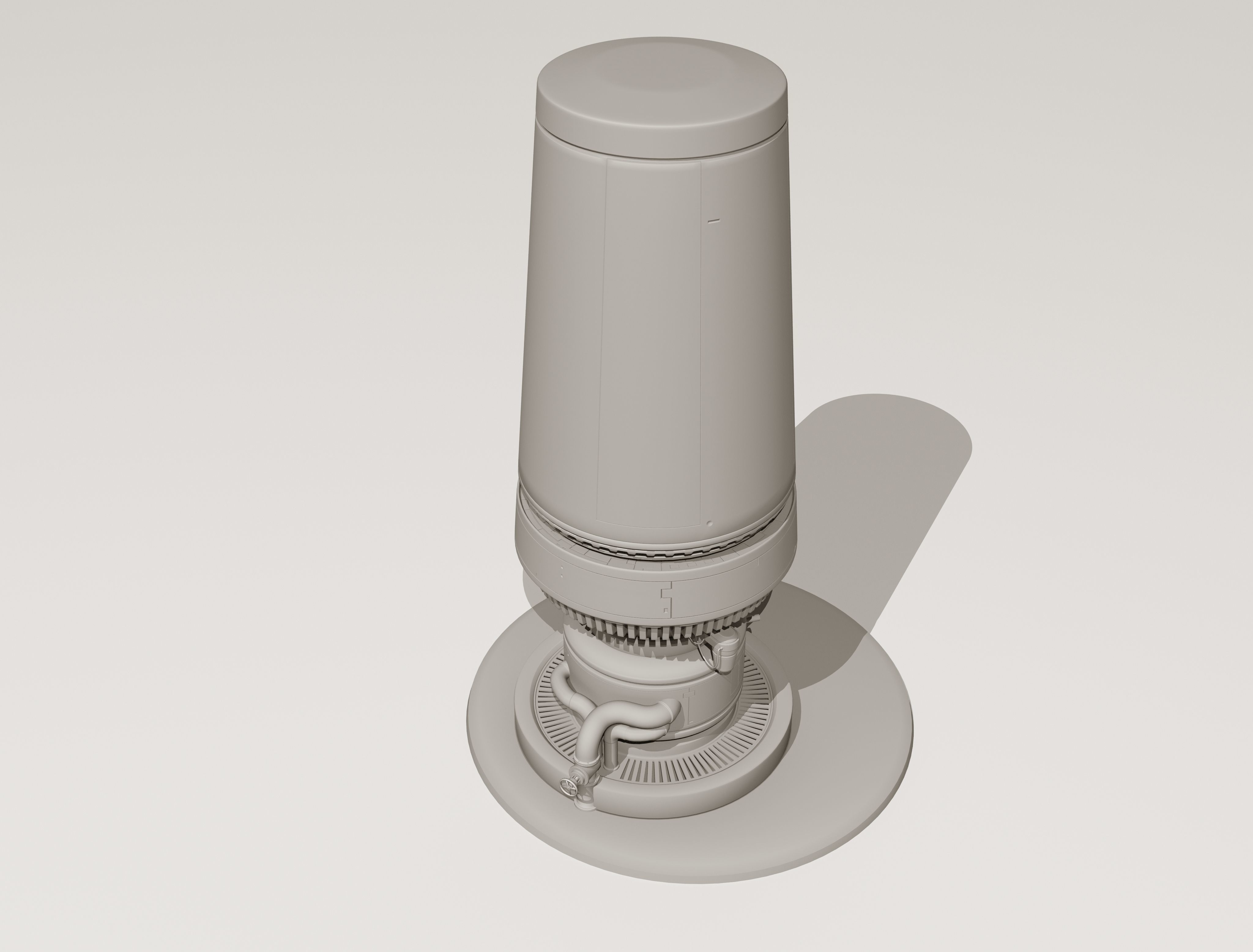 Sci-Fi Moisture Tower 3D model_7