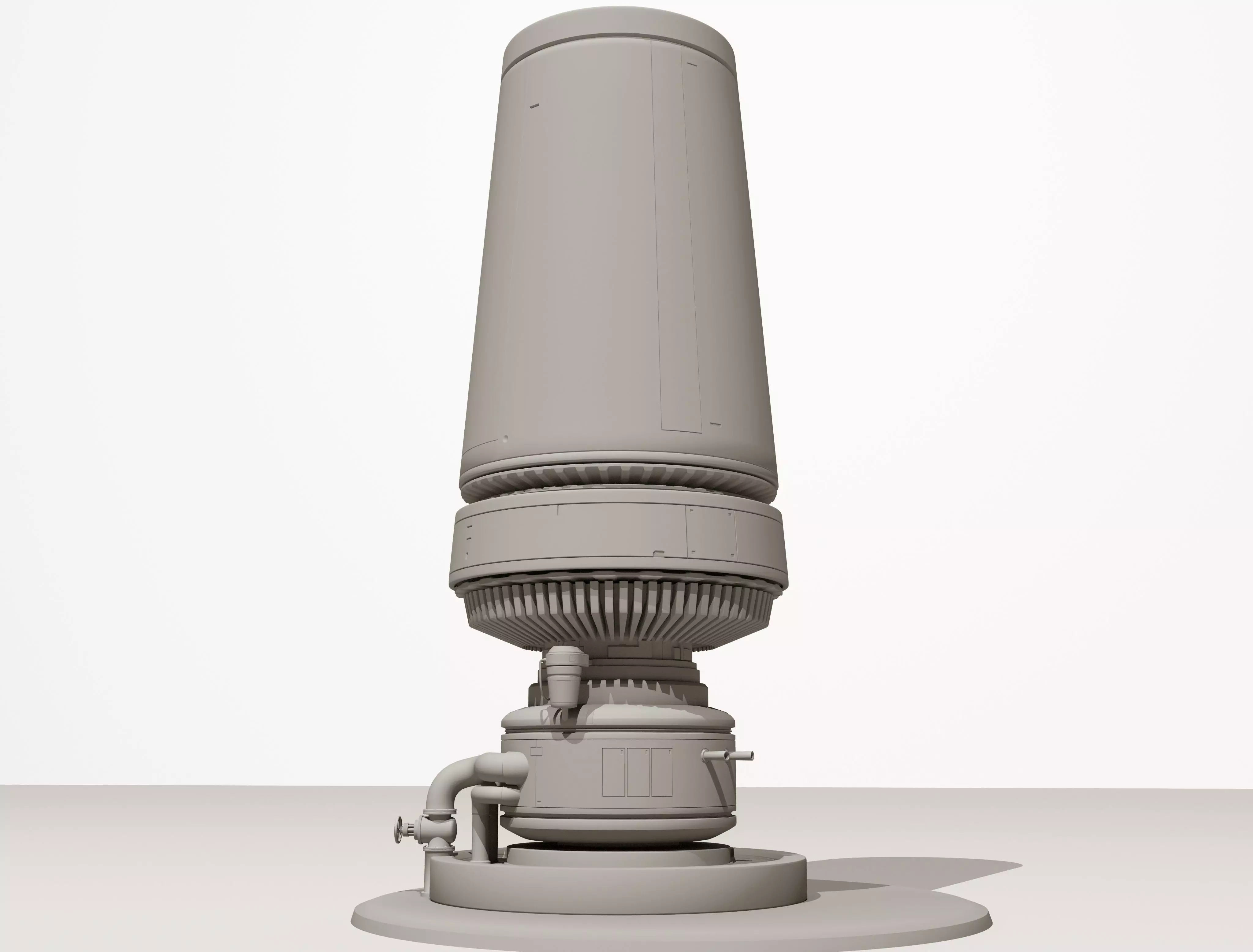 Sci-Fi Moisture Tower 3D model_0