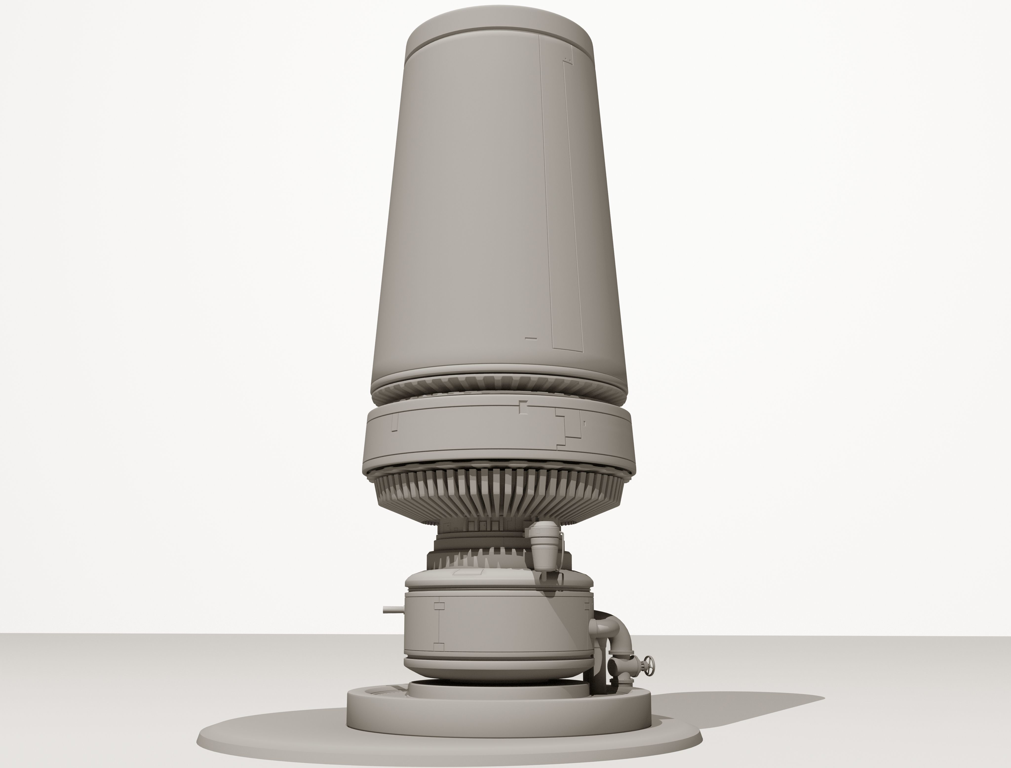 Sci-Fi Moisture Tower 3D model_4